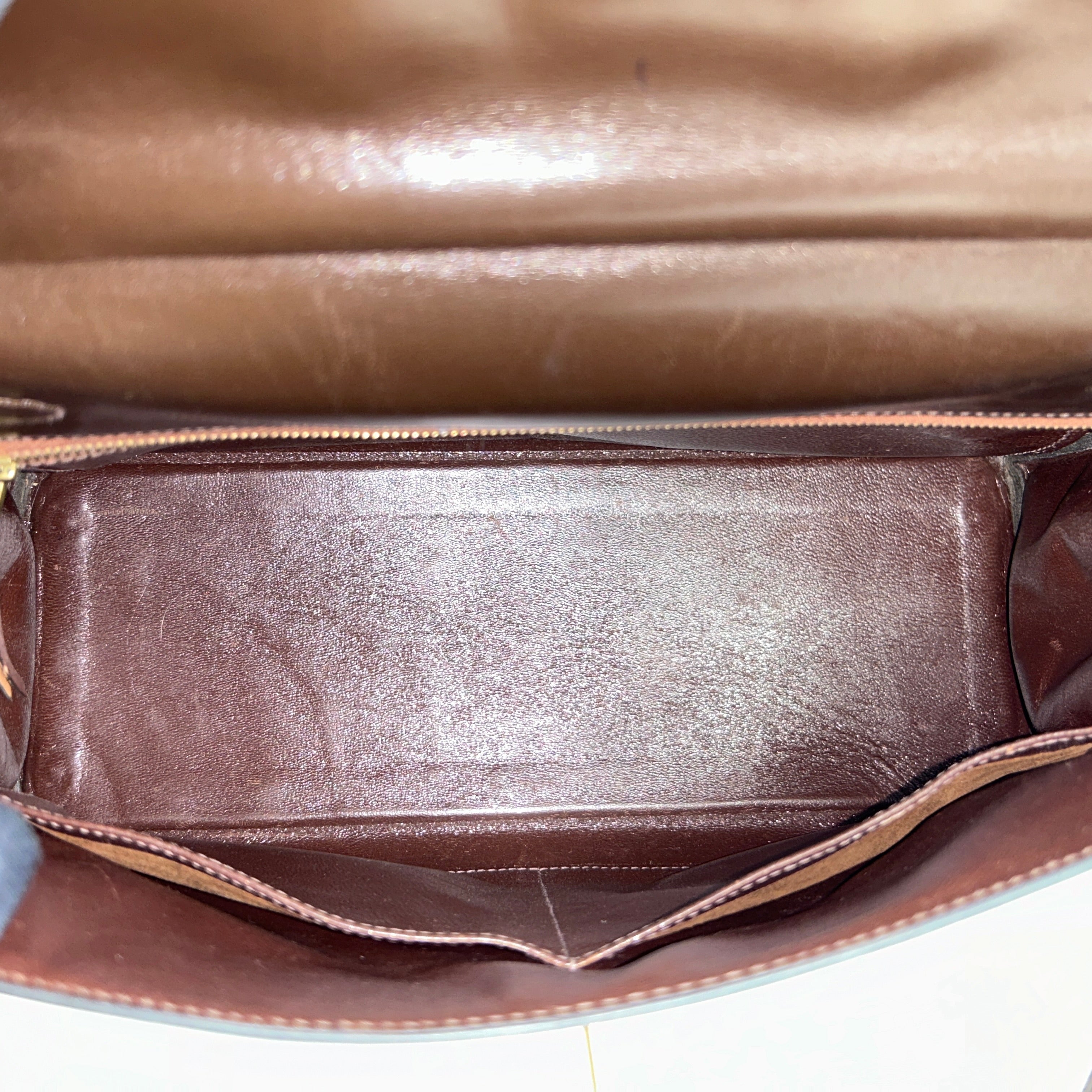 Vintage Brown Boxcalf leather Kelly 32 w/GHW