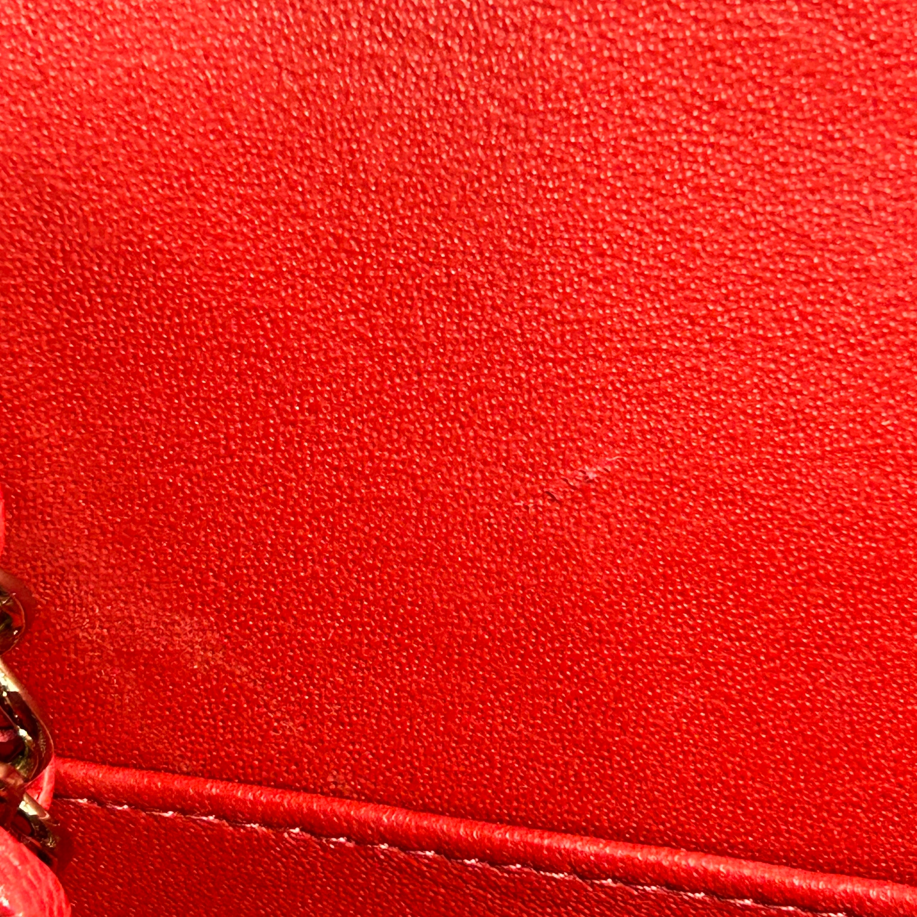 Red Caviar Quilted Small Classic Double Flap w/GHW-ON LAYAWAY