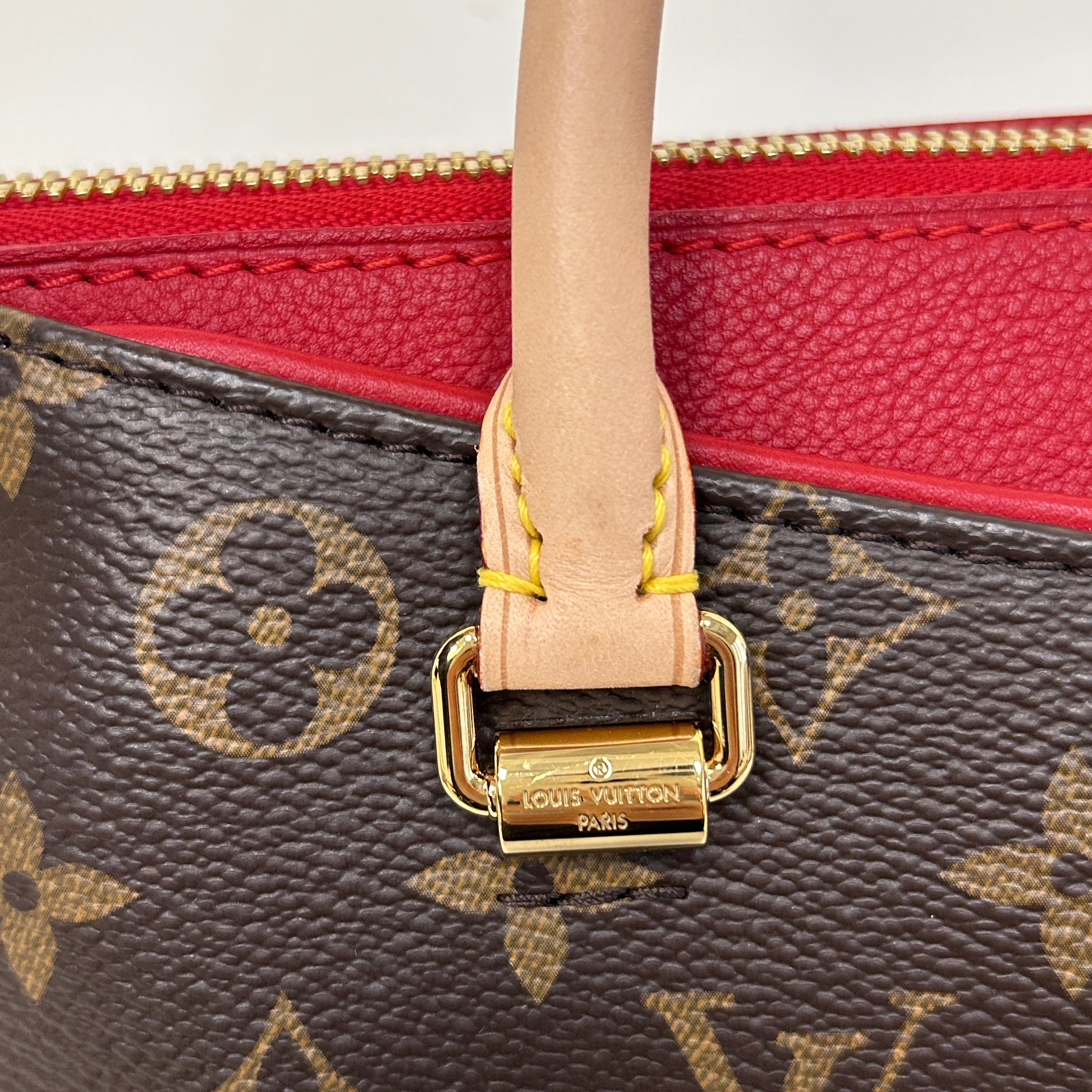 Cerise Monogram Canvas Pallas BB Bag w/GHW