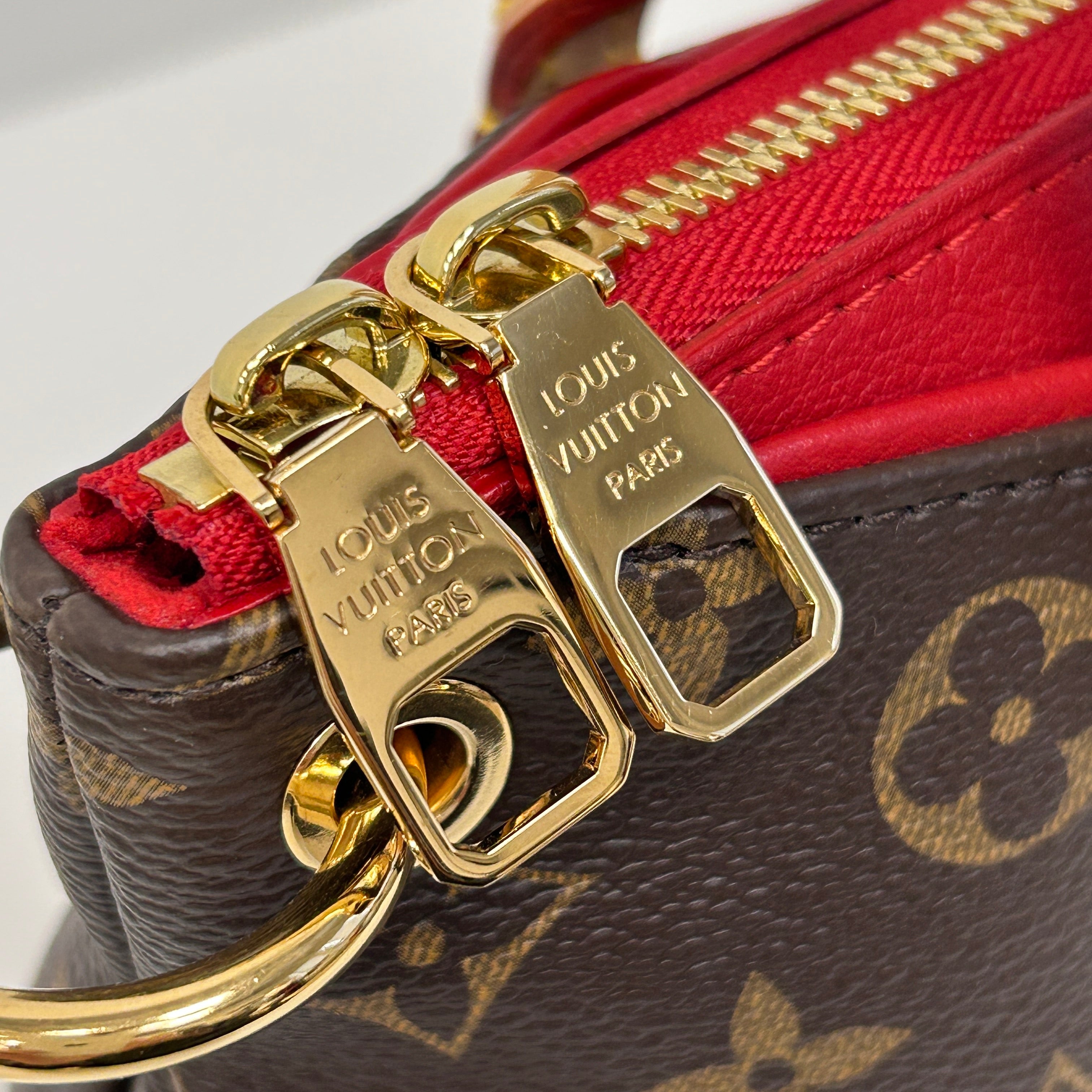 Cerise Monogram Canvas Pallas BB Bag w/GHW