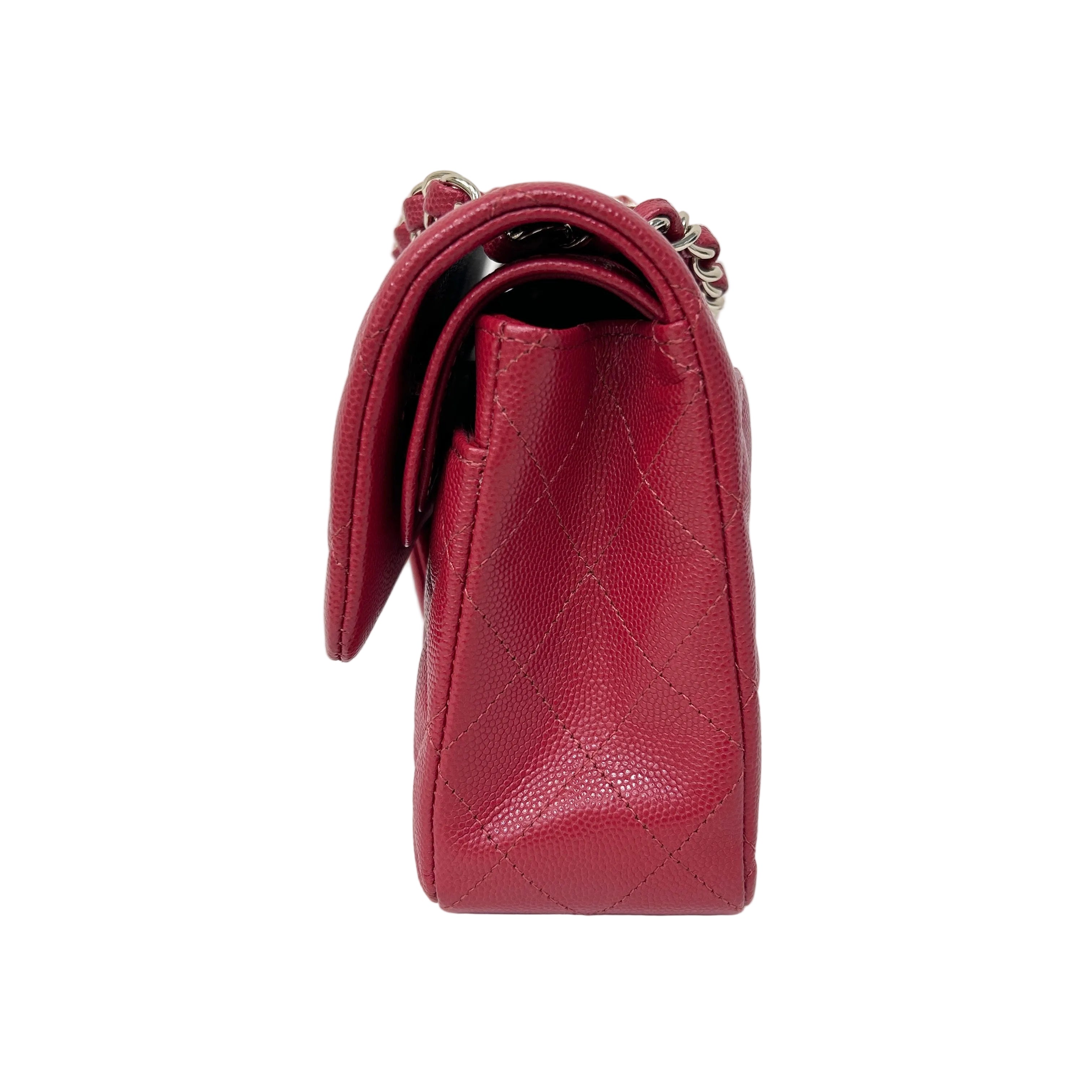 Red Caviar Classic Small Double Flap Bag w/GHW