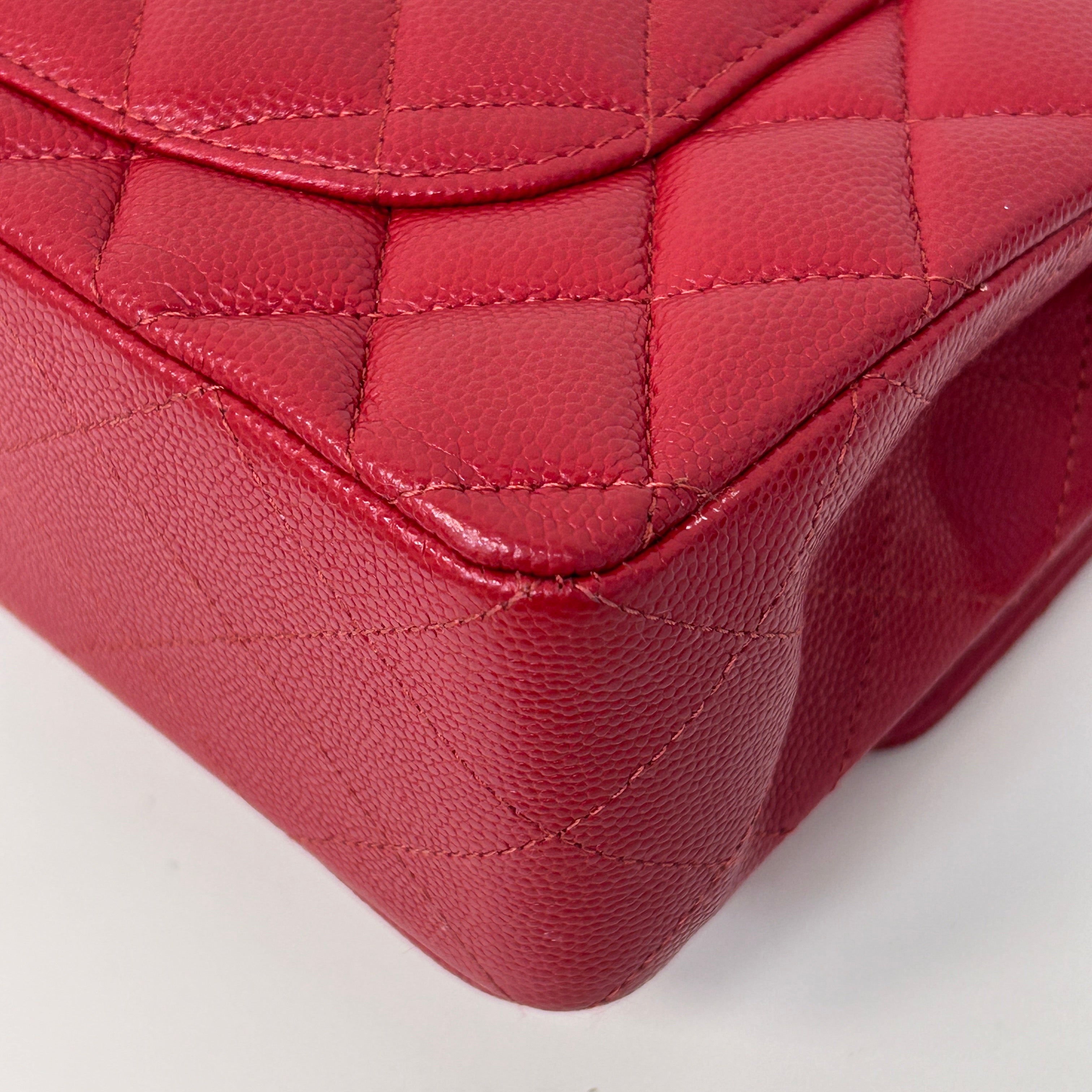 Red Caviar Classic Small Double Flap Bag w/GHW