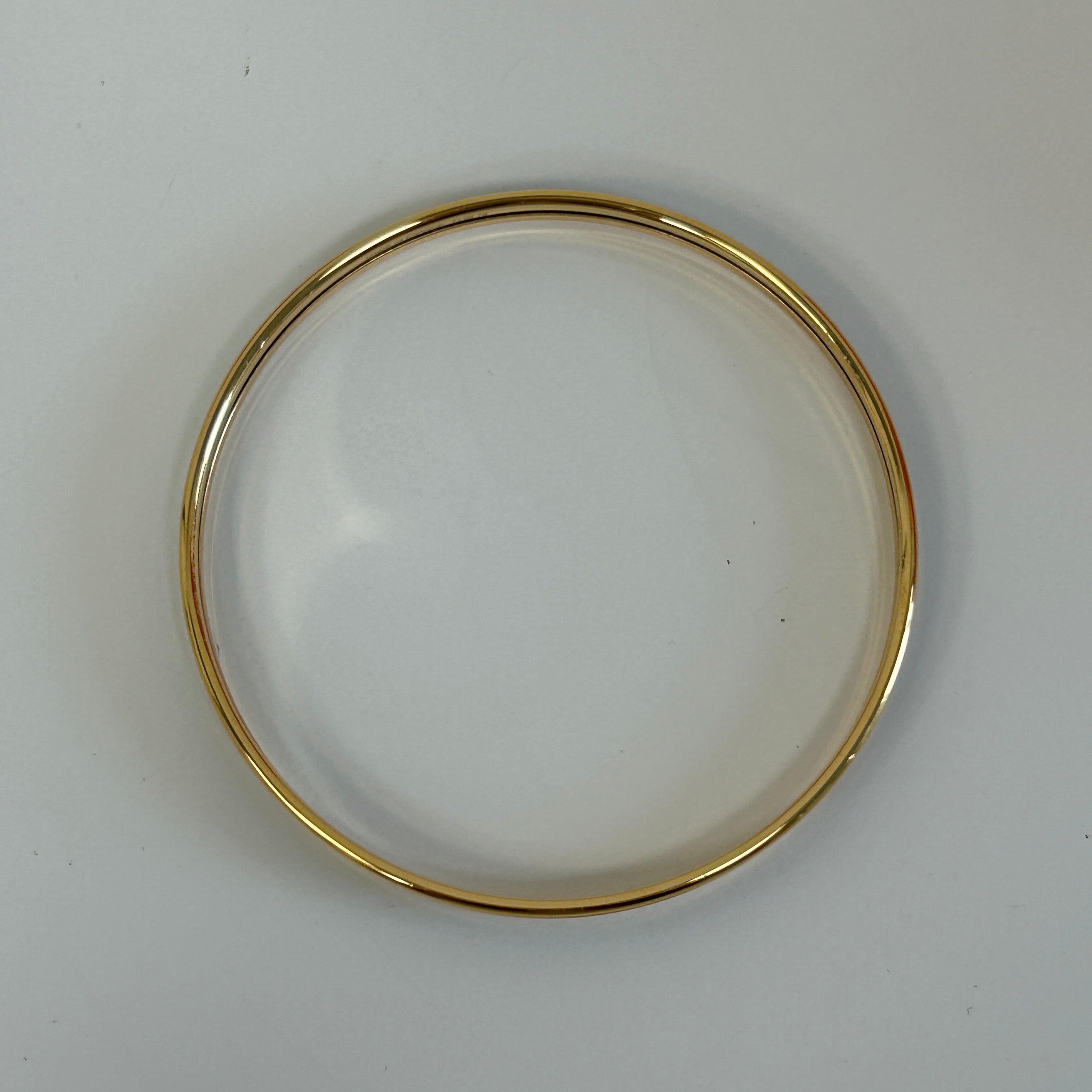 Black Uni Extra Narrow Enamel Bangle w/RGHW