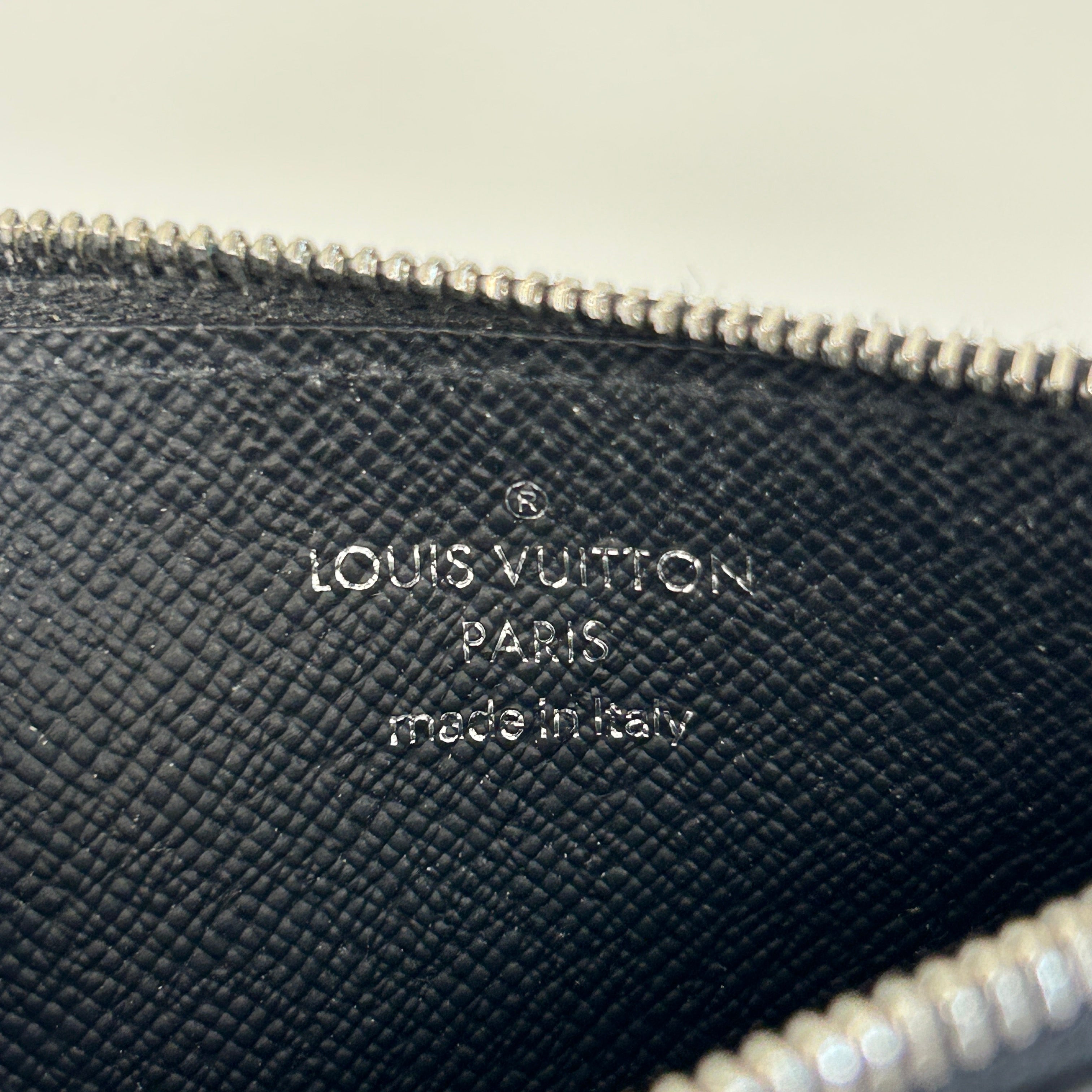 graphite damier coin card holder