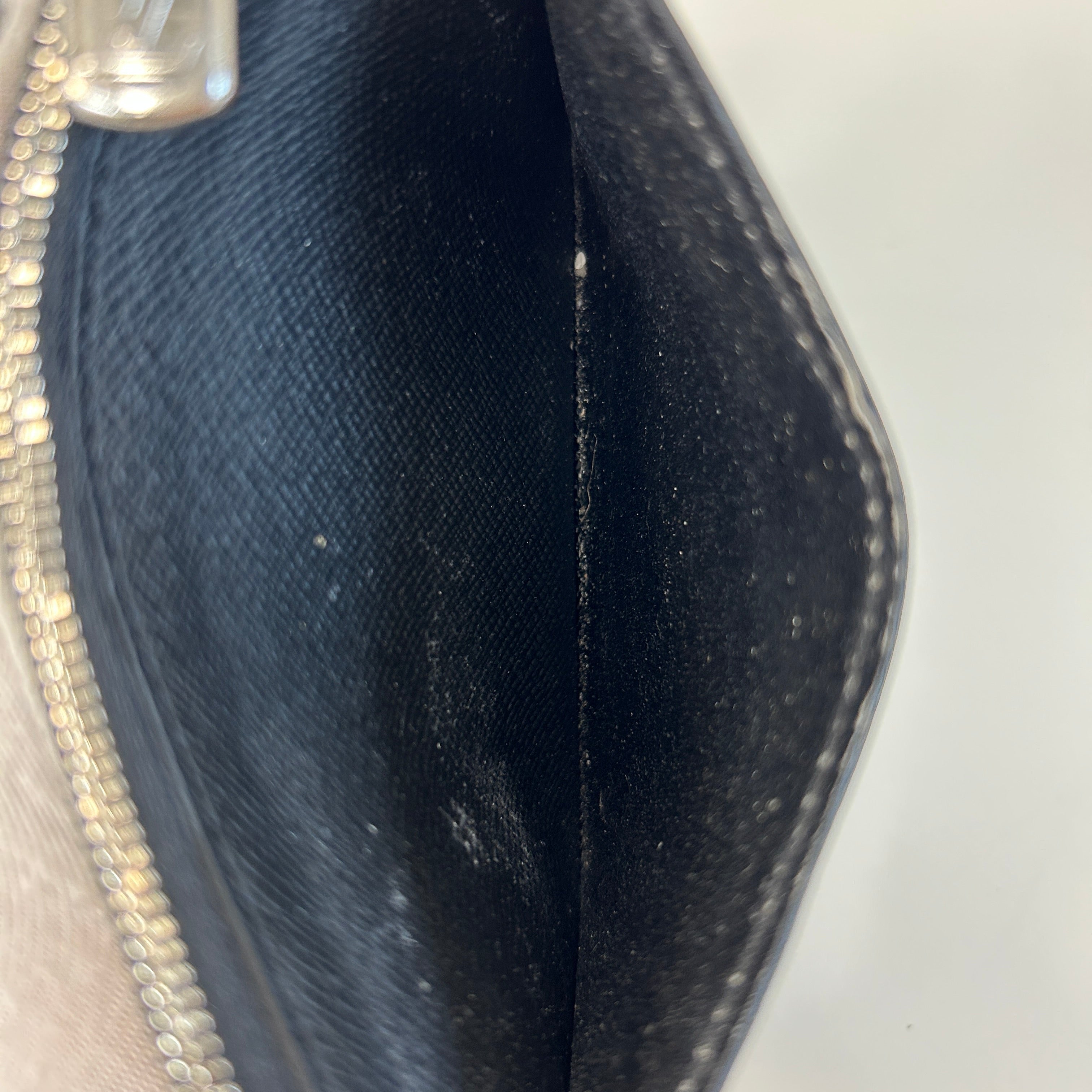 graphite damier coin card holder