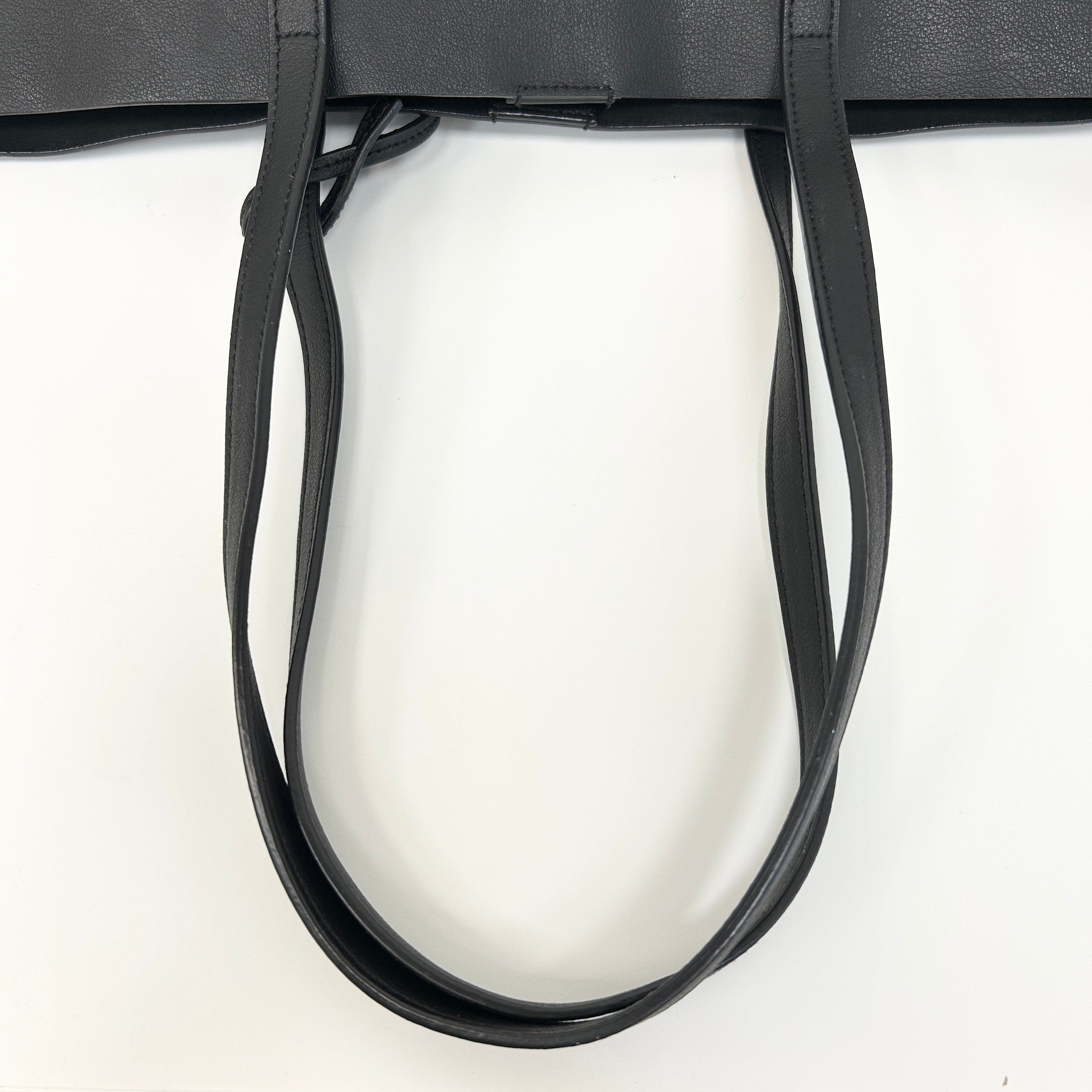 Black Calfskin Shopping Tote w/GHW