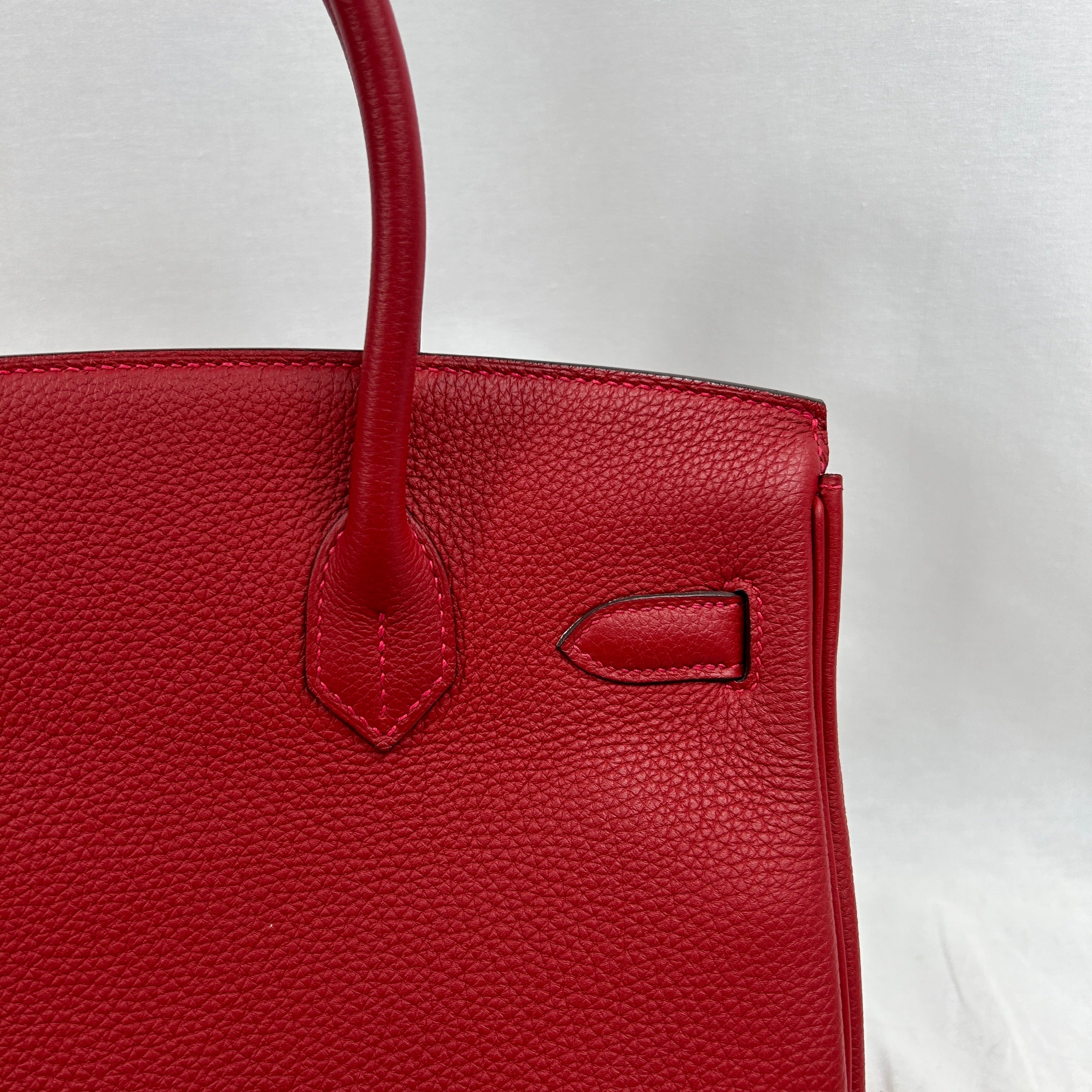 Rouge Togo Birkin 30 w/GHW