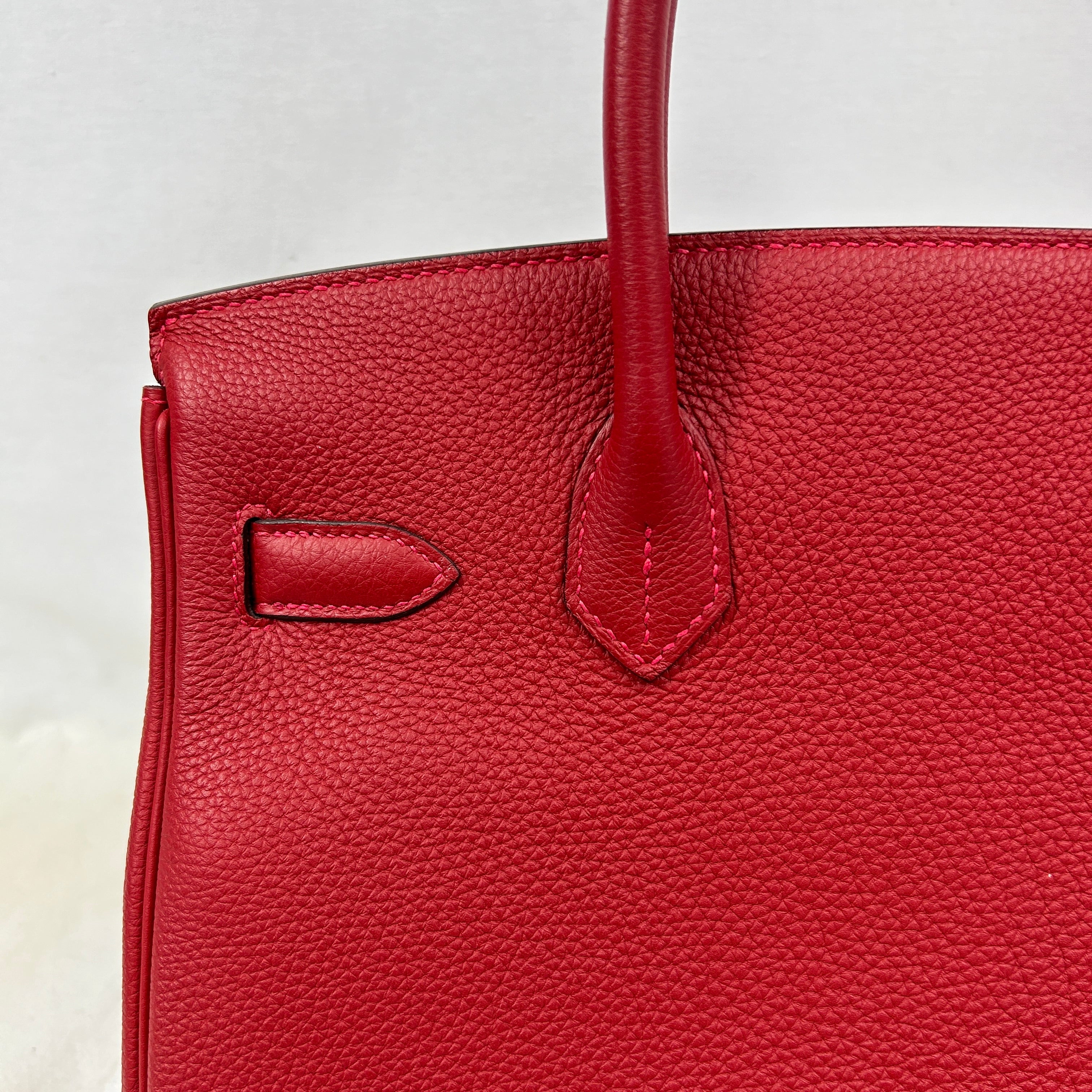 Rouge Togo Birkin 30 w/GHW