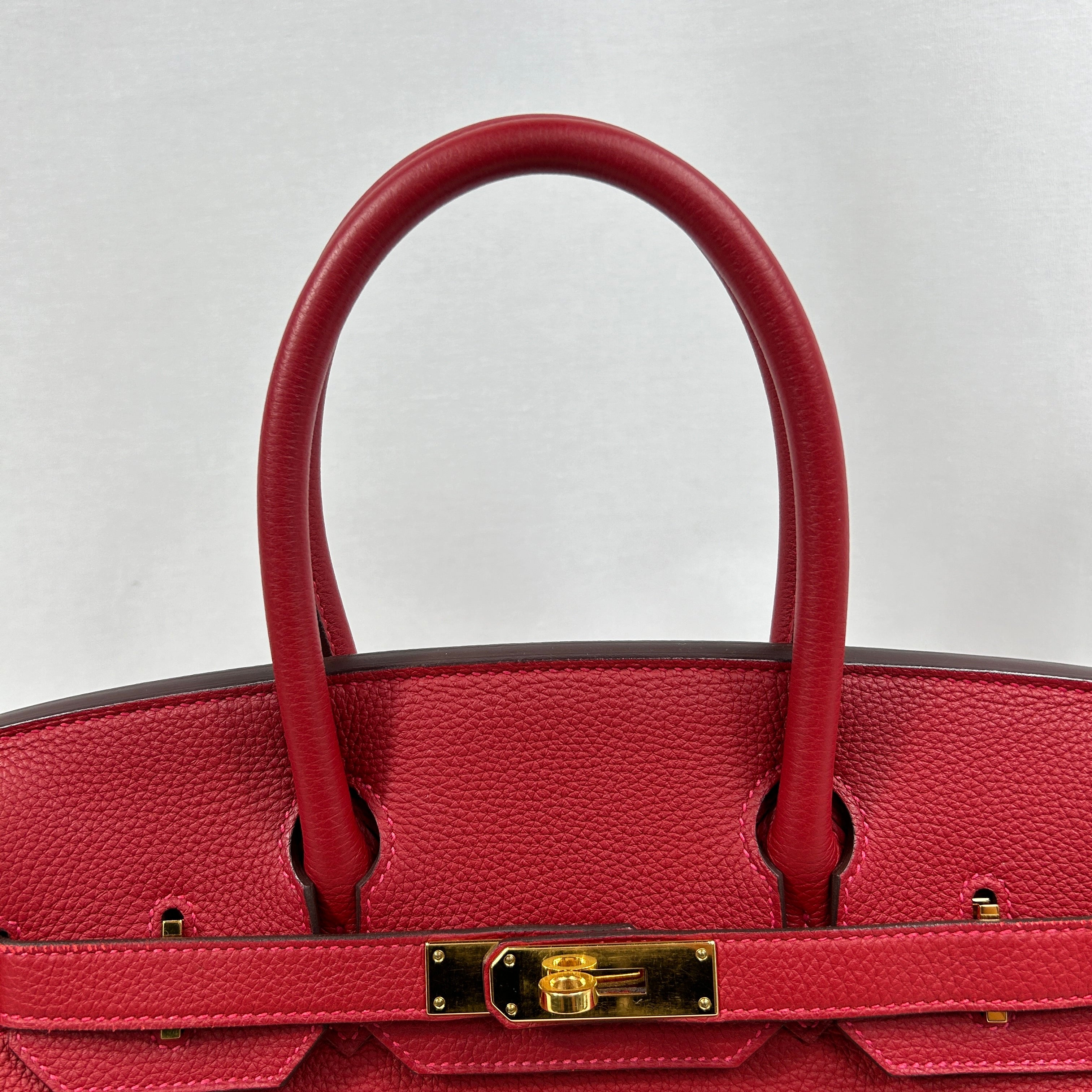 Rouge Togo Birkin 30 w/GHW