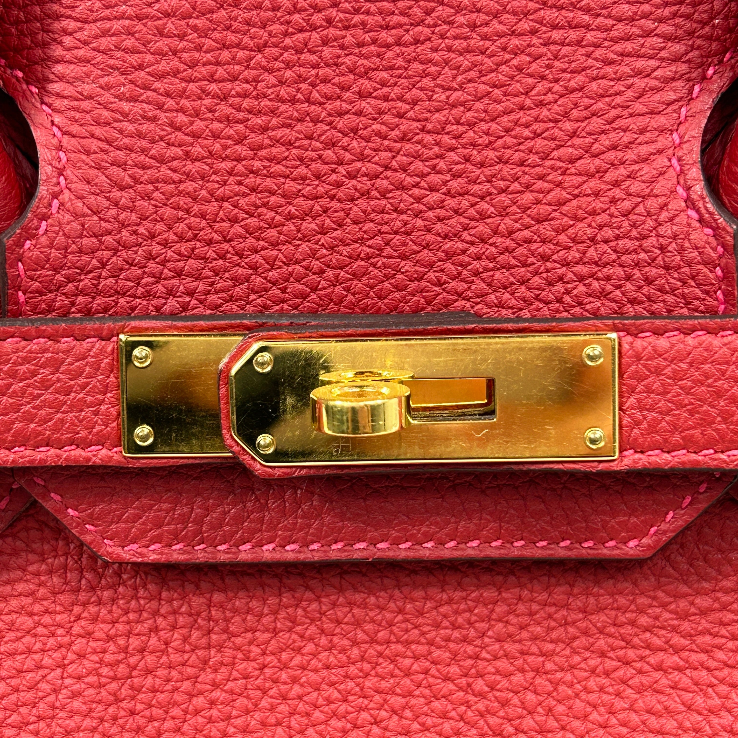 Rouge Togo Birkin 30 w/GHW