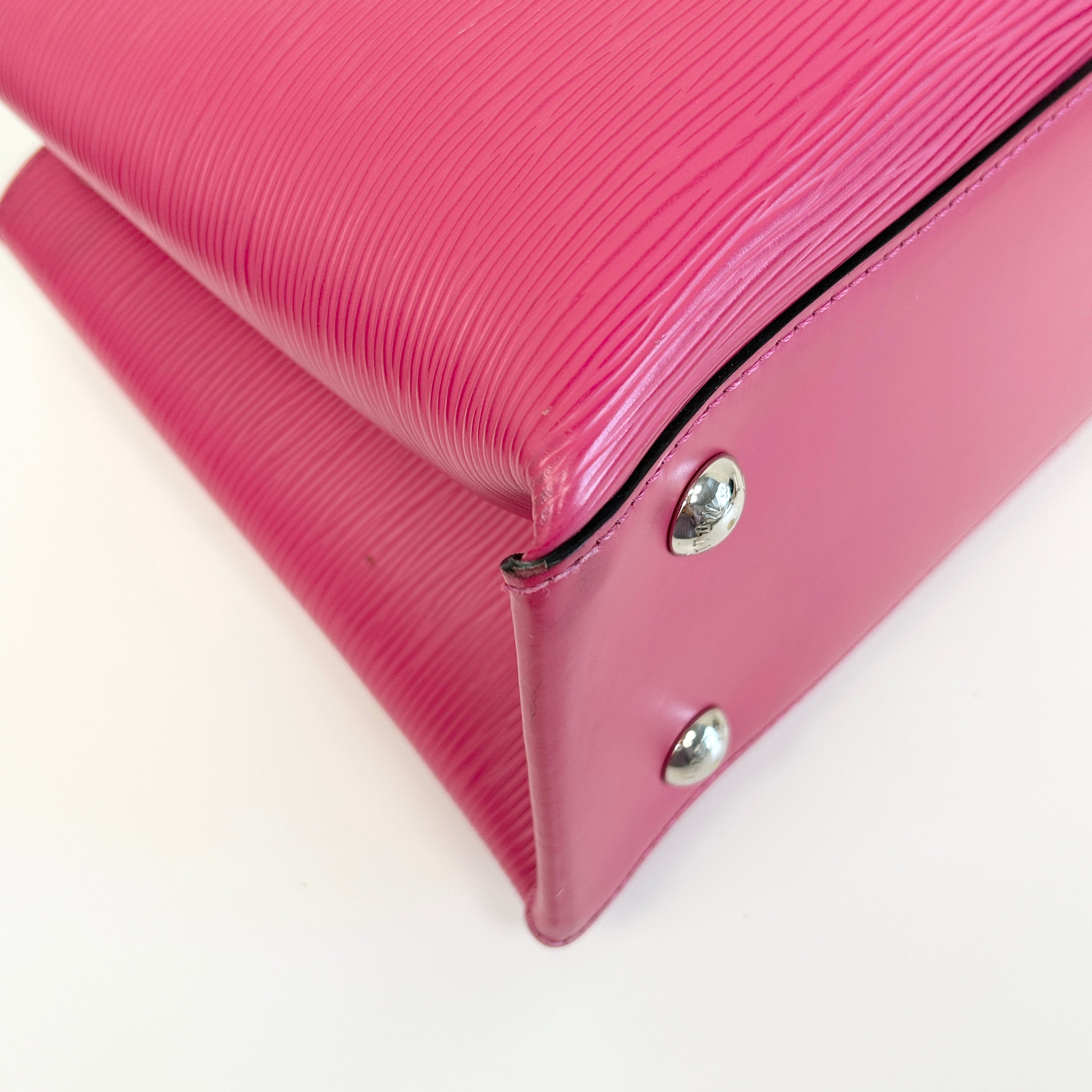Hot Pink Epi Leather Kleber PM Bag w/GHW