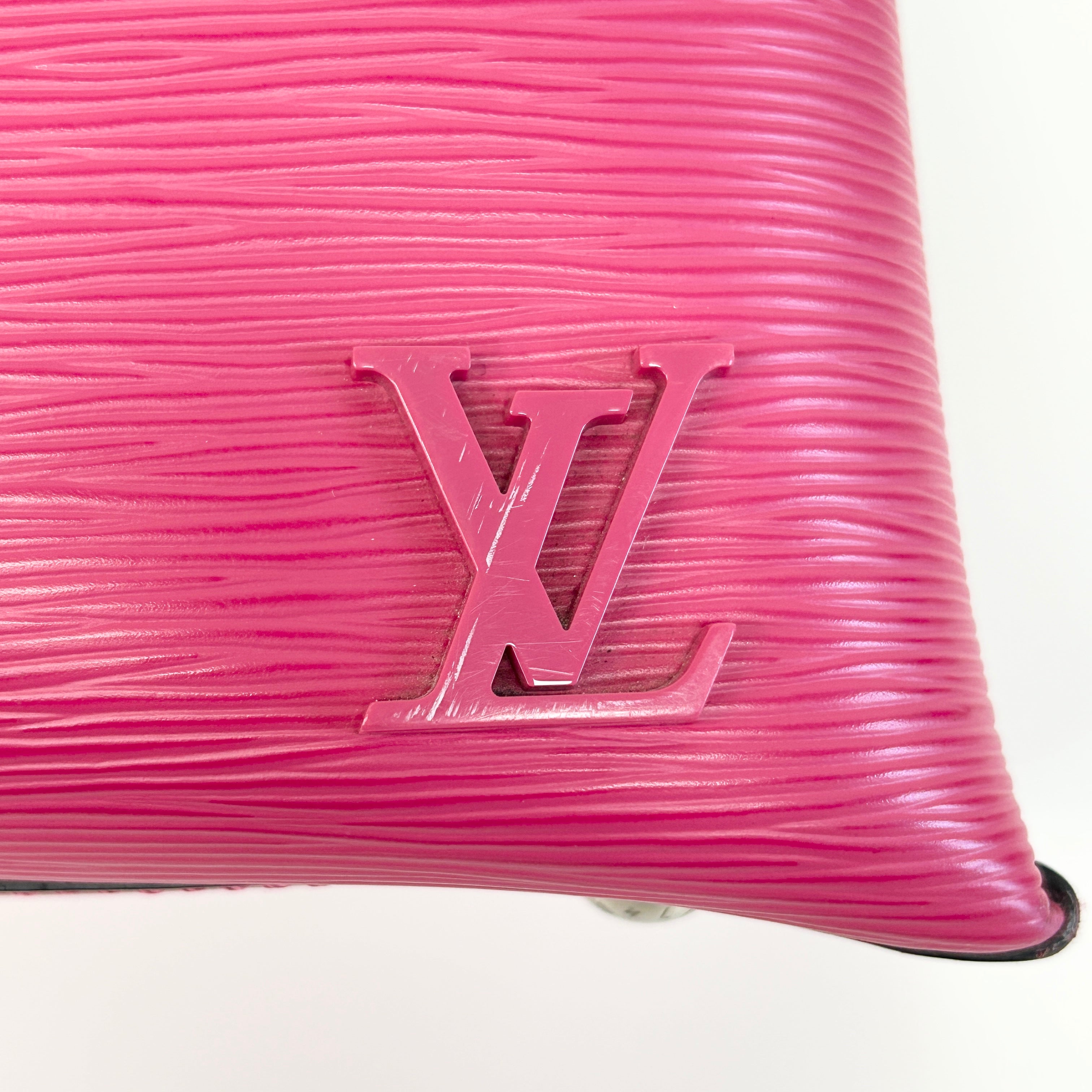Hot Pink Epi Leather Kleber PM Bag w/GHW