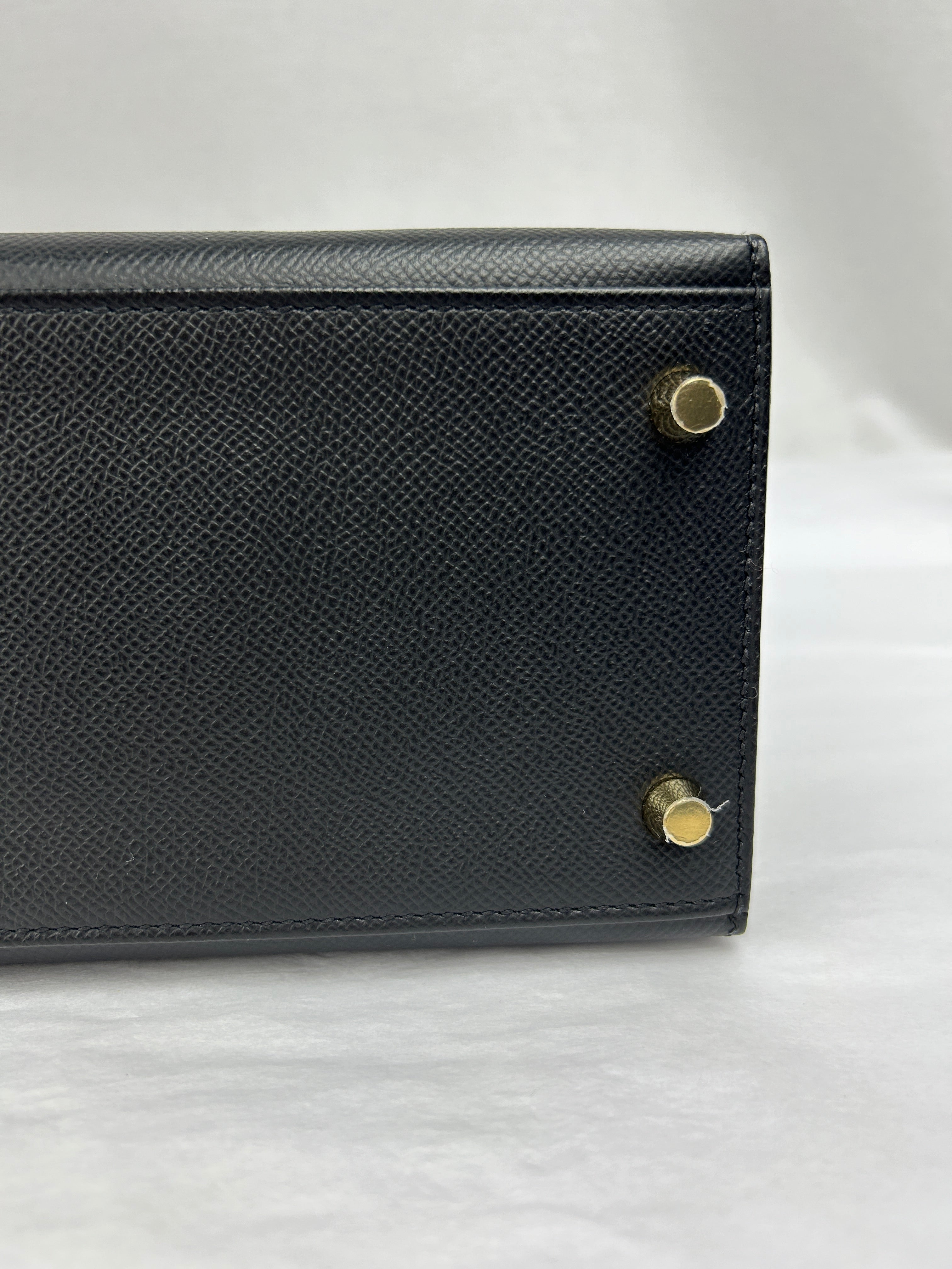 Black Epsom Leather Kelly II Sellier 28 w/GHW