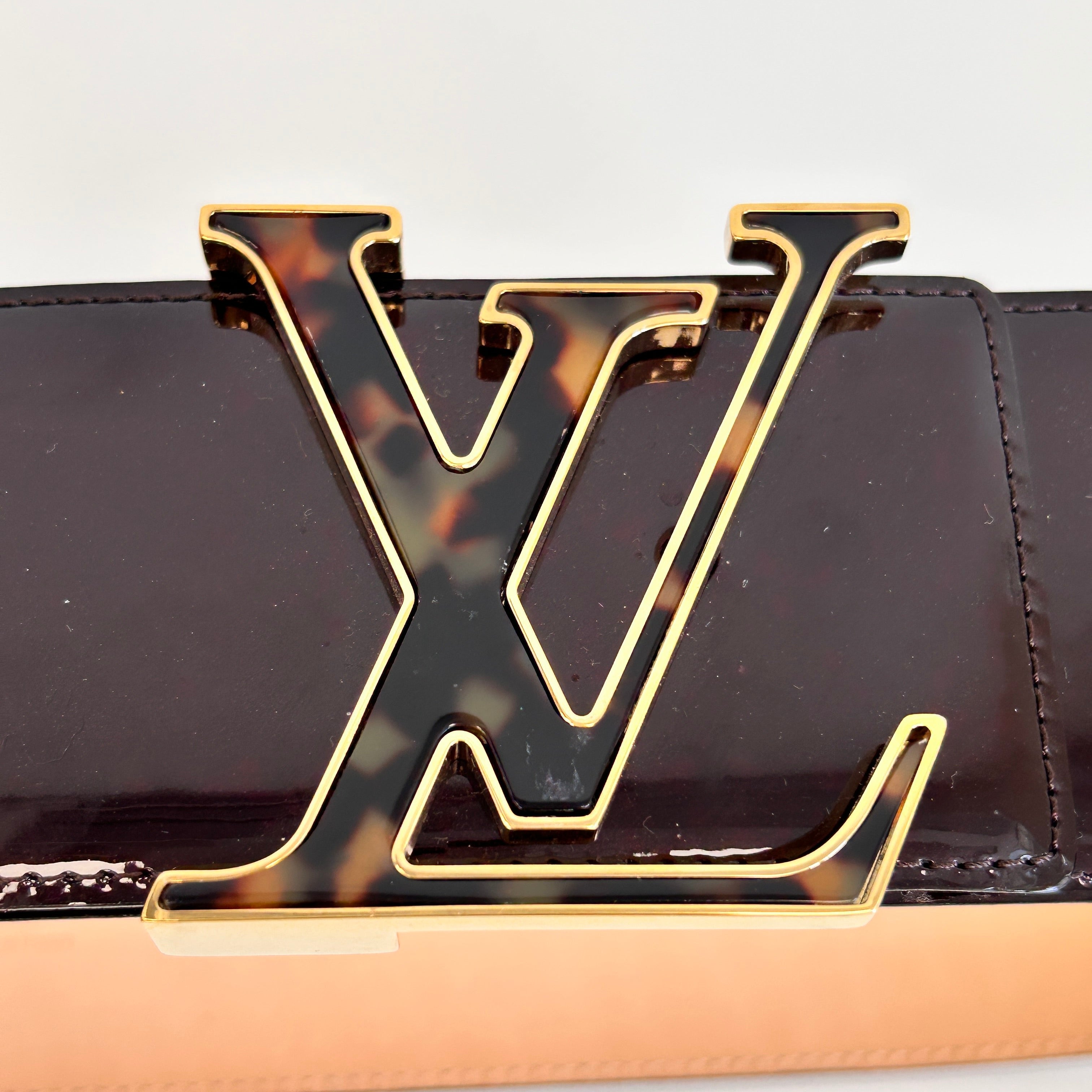 65mm Amarante Vernis Leather LV Initiales Belt