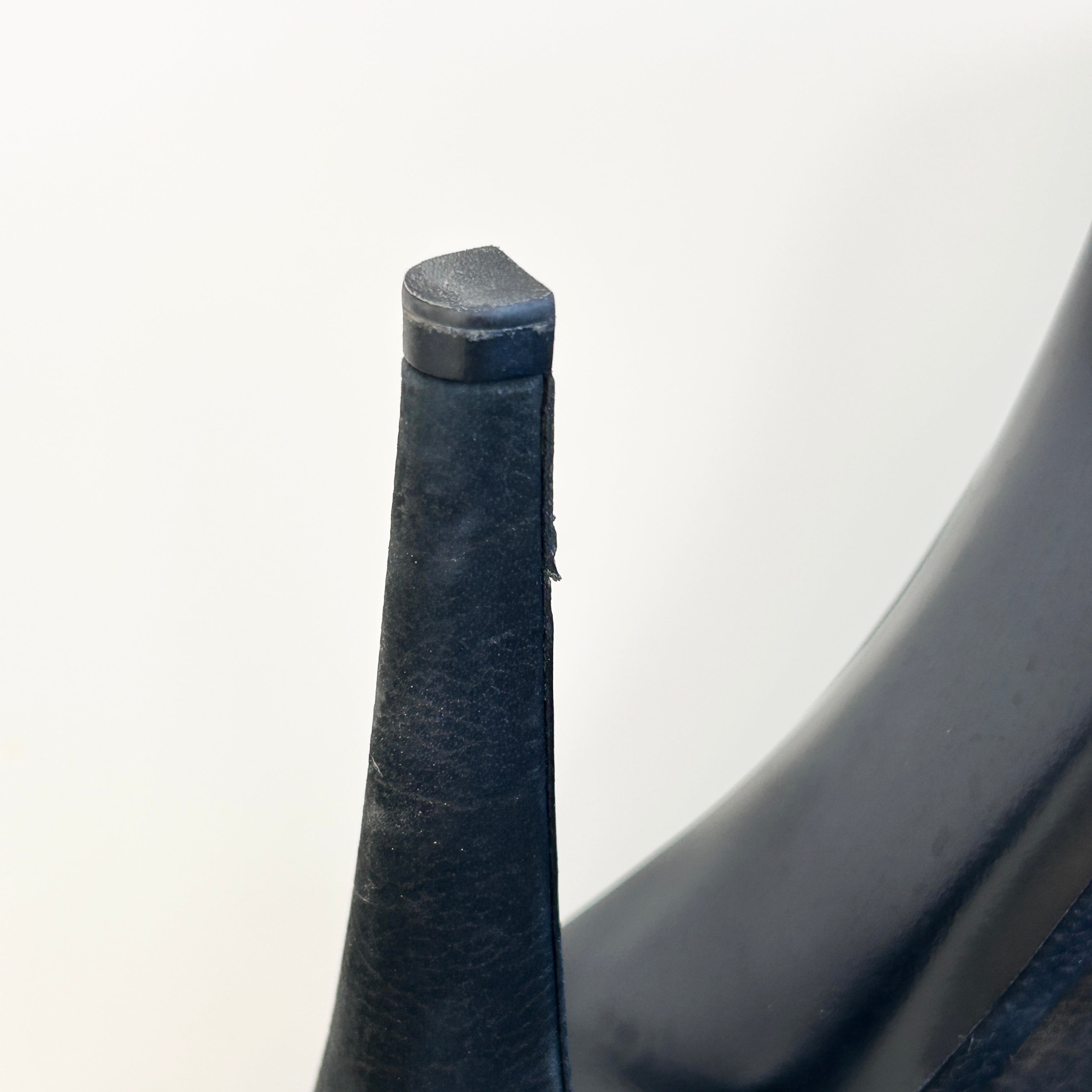 Black Suede/Leather Toe Cap Pumps - Haute Classics