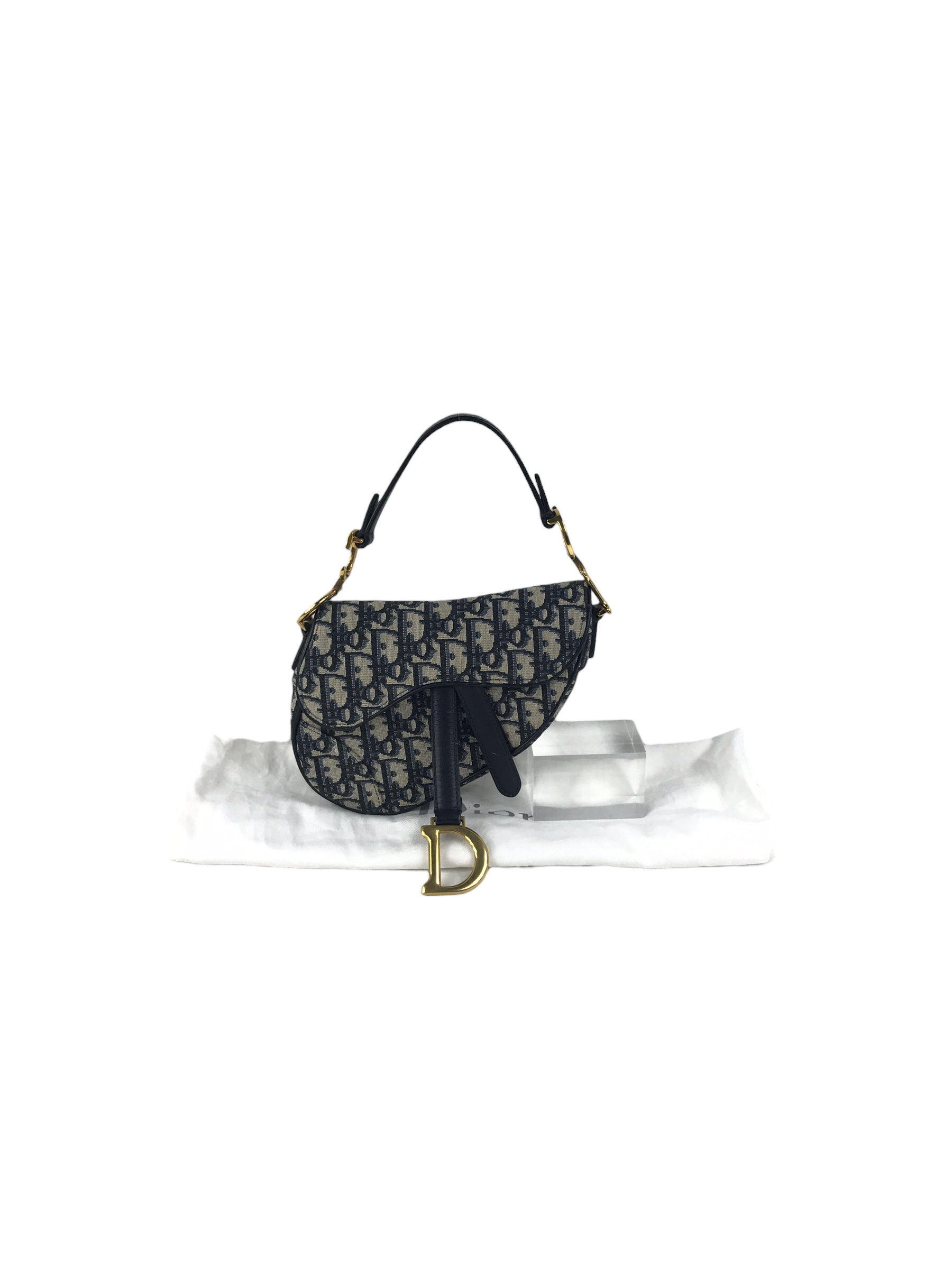 Dior oblique clearance saddle purse