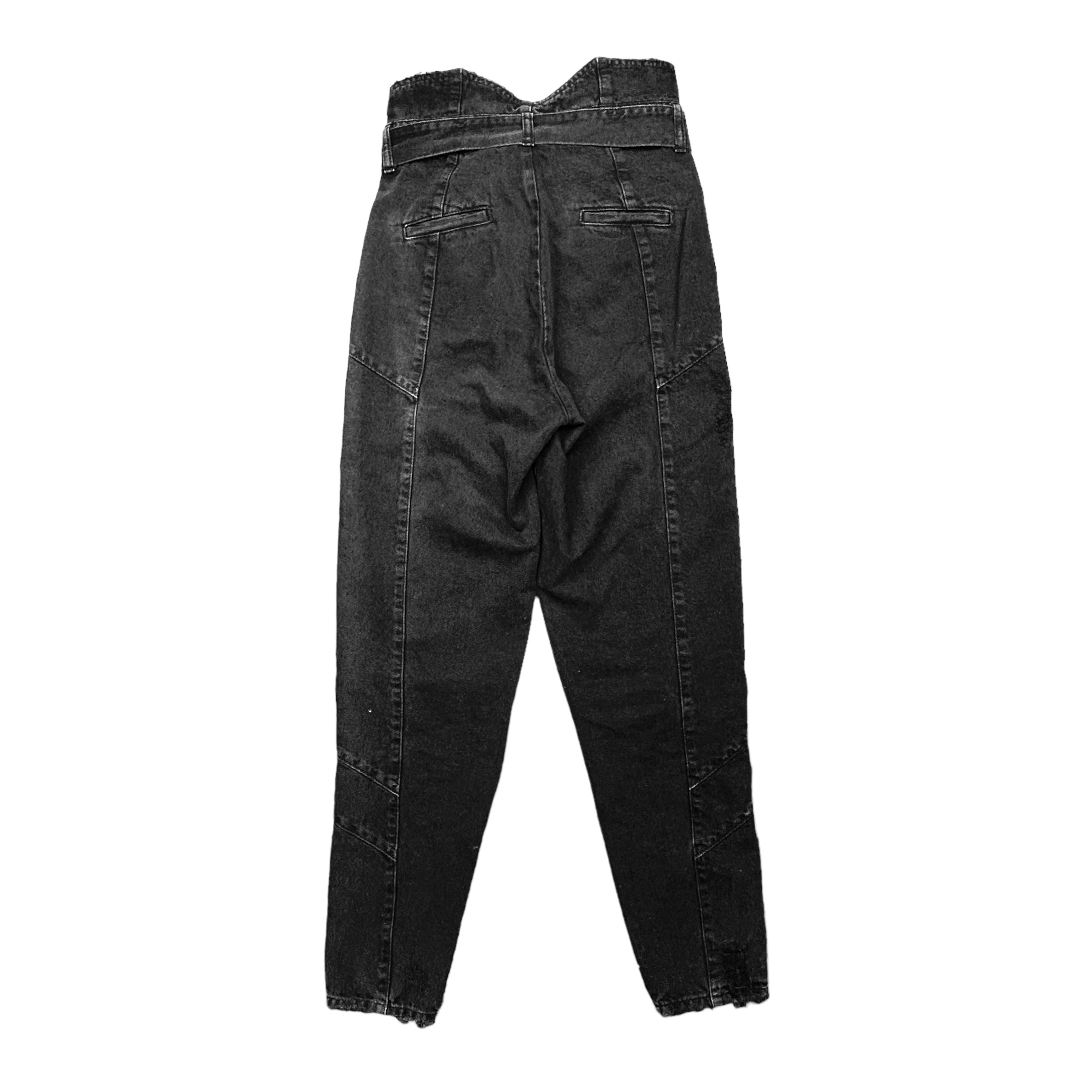 RETROFETE Black Aged Denim Pants