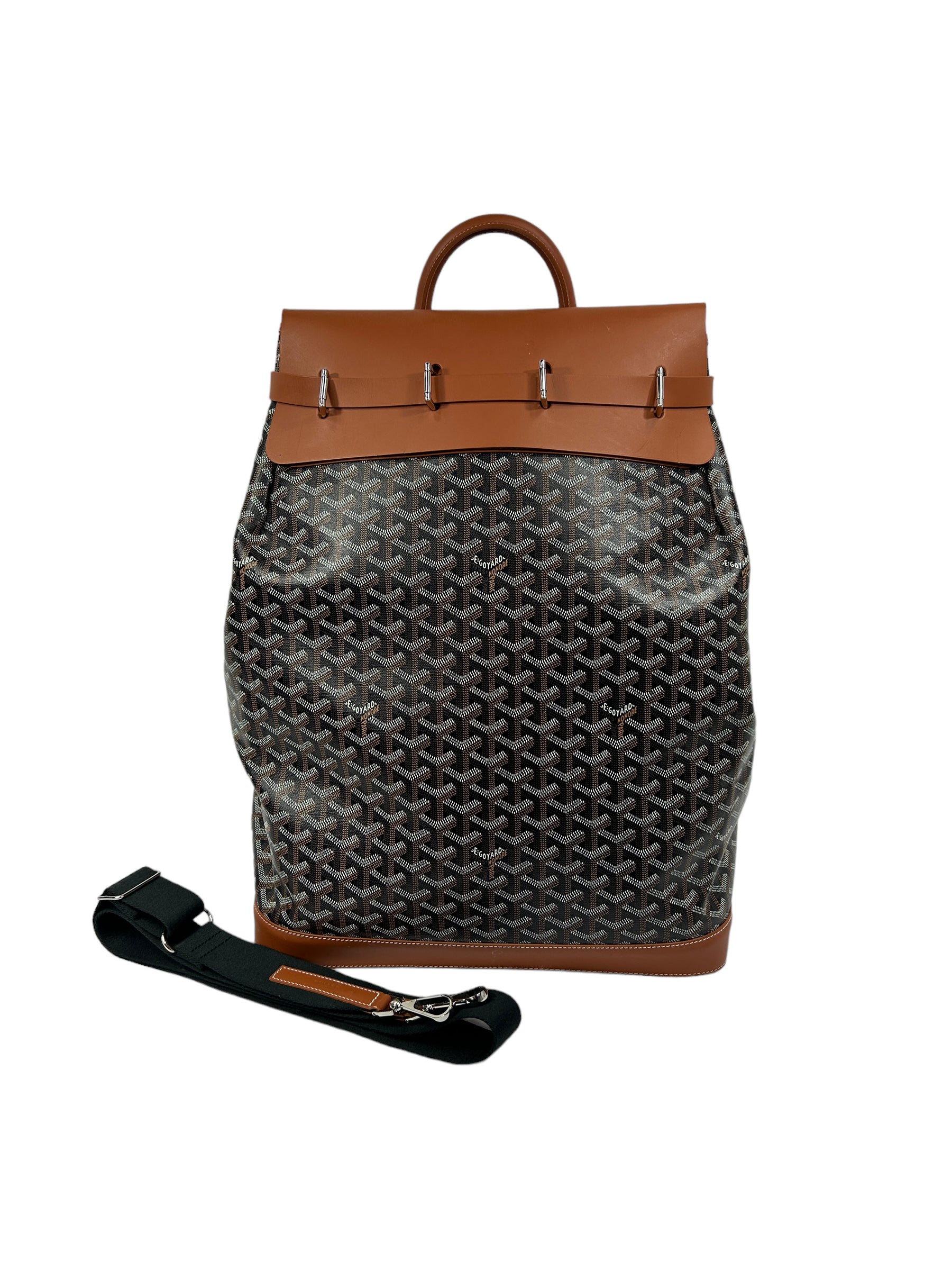 Monogram Coated Canvas/ Cowhide Leather Steamer PM Backpack w/SHW