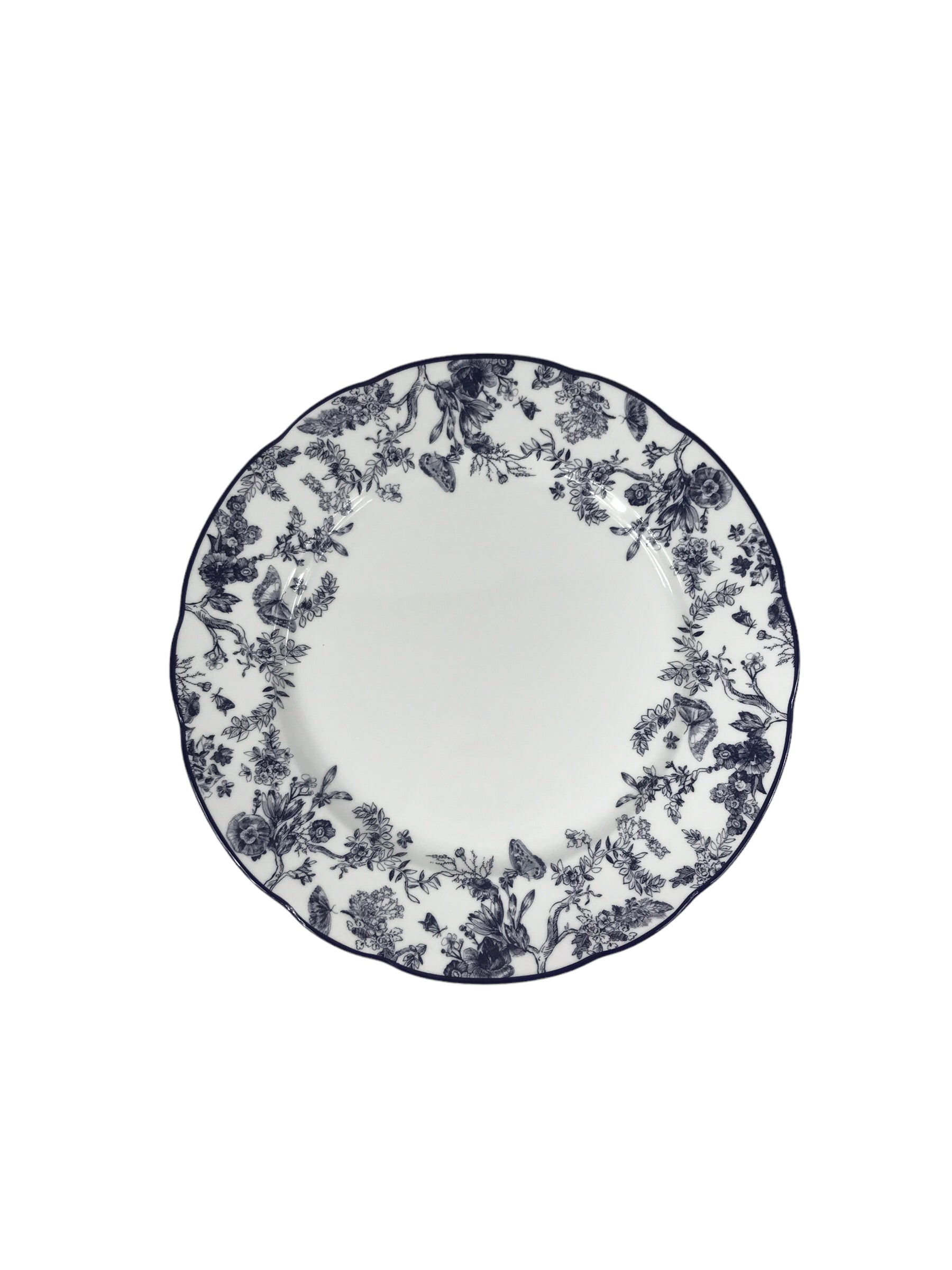 Blue Toile de Jouy Dinner Porcelain Plate set of 2