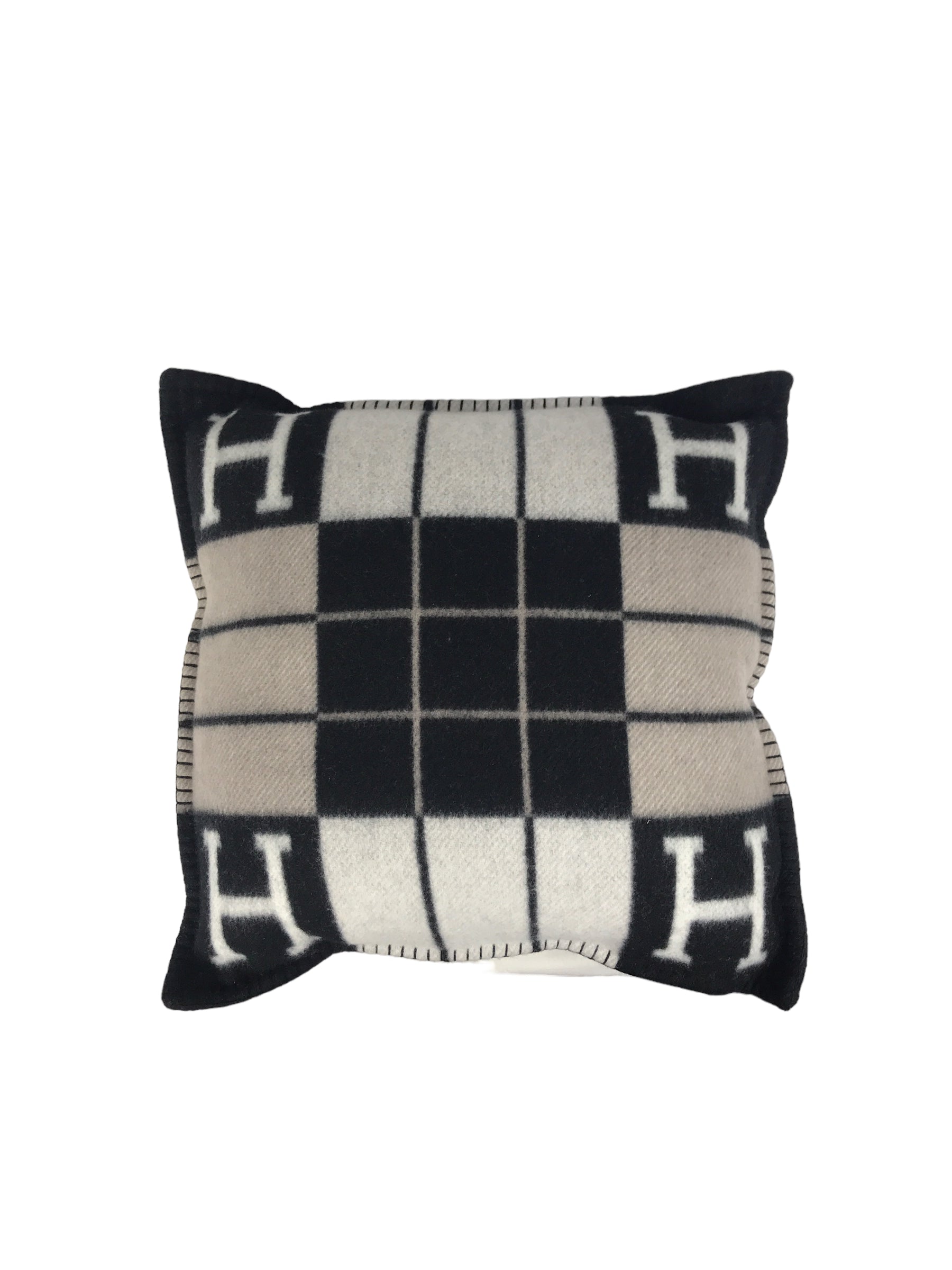 Black/Ecru Avalon III Cashmere/Wool Pillow