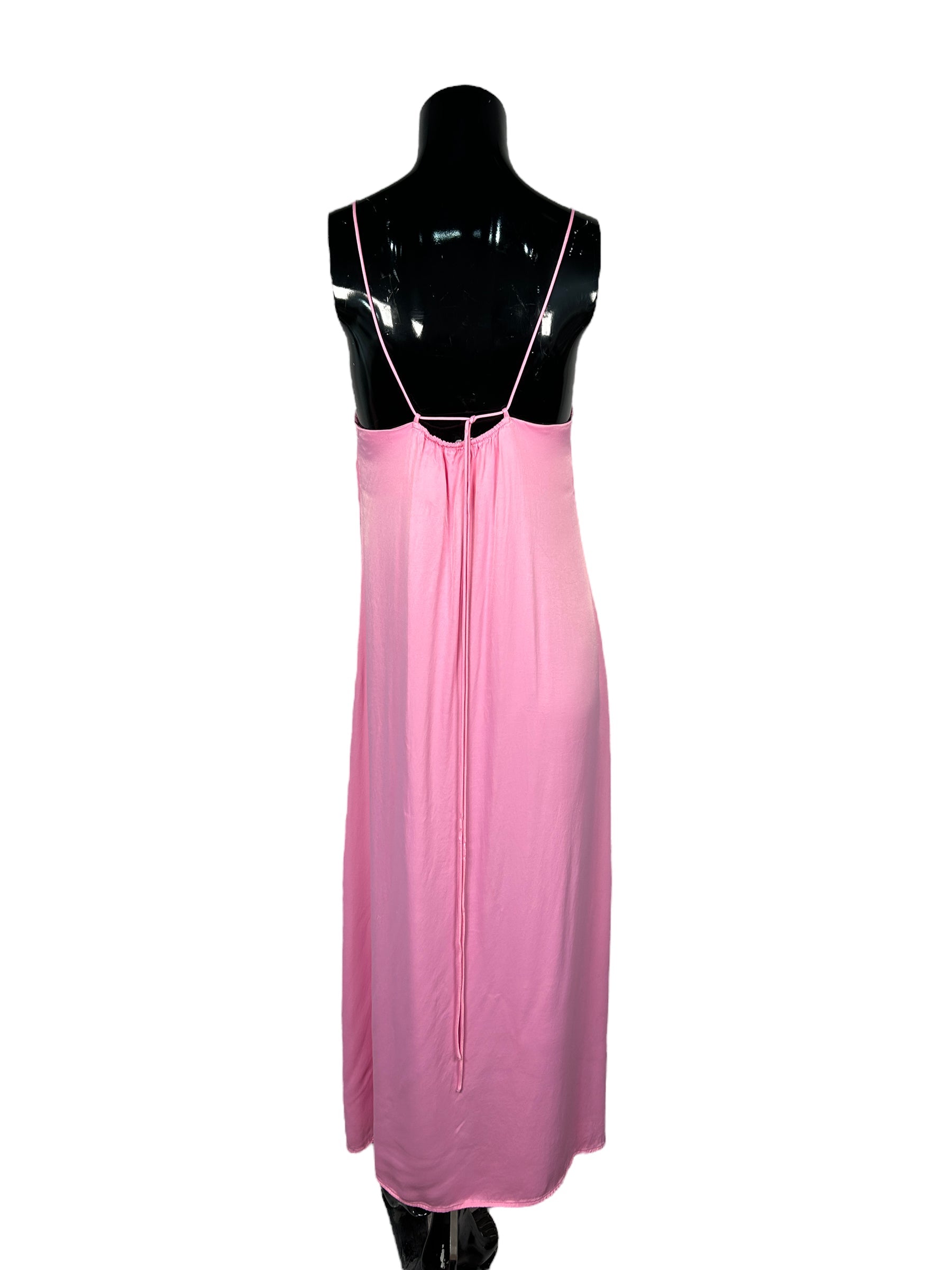 MANGO Pink Long Dress