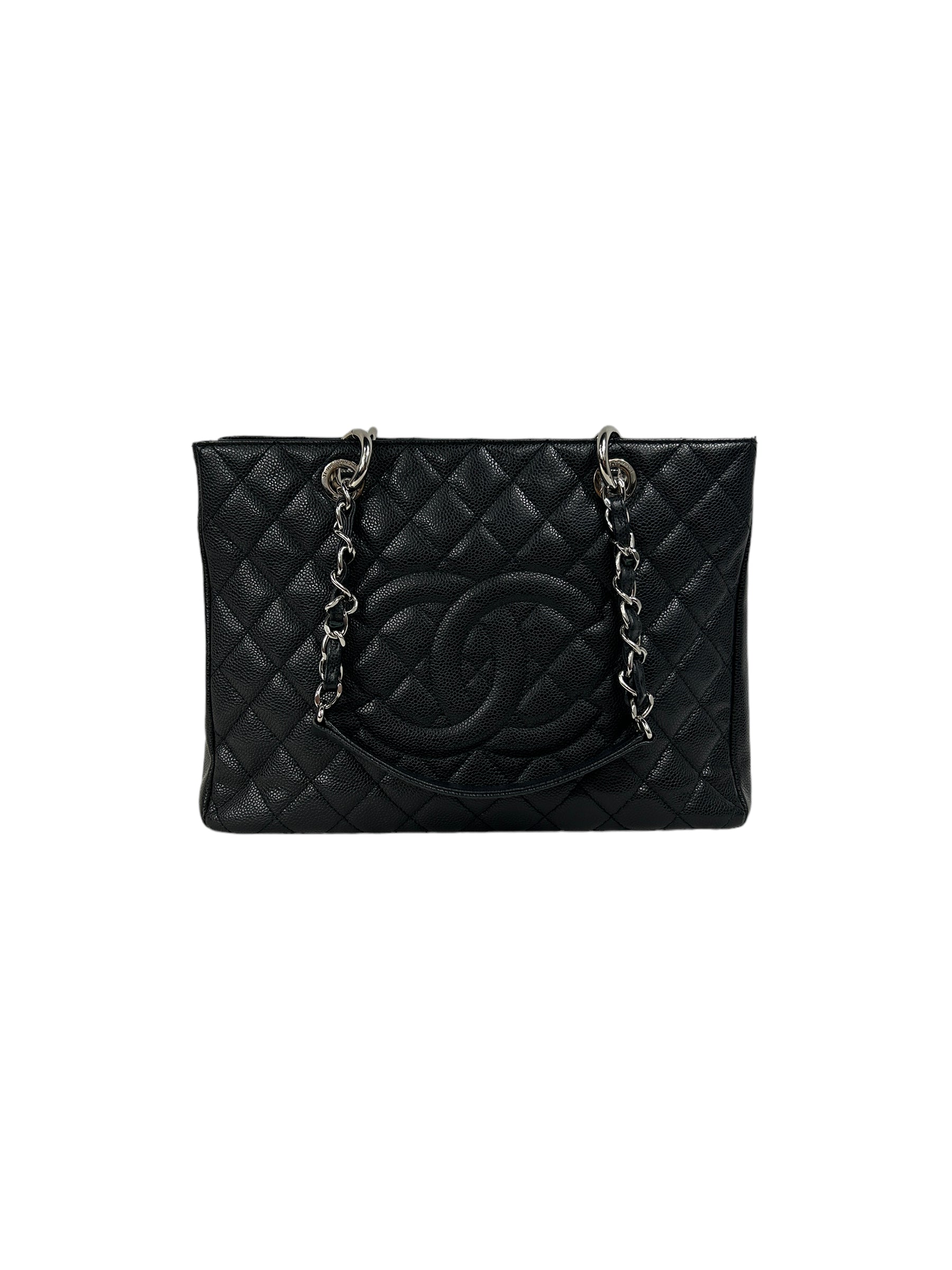 Black Caviar Quilted GST Tote w/SHW
