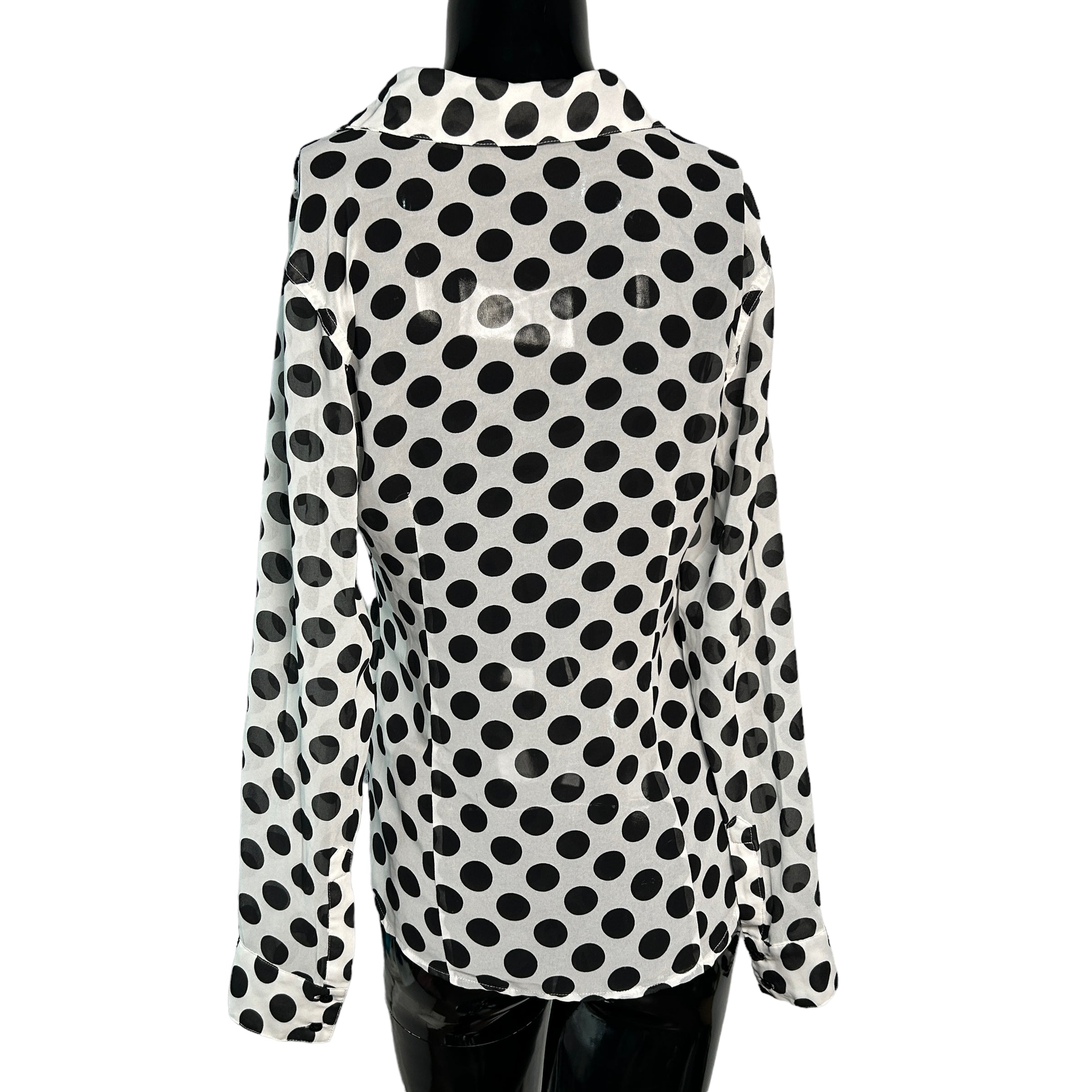 GUESS Black & White Polka dot Blouse