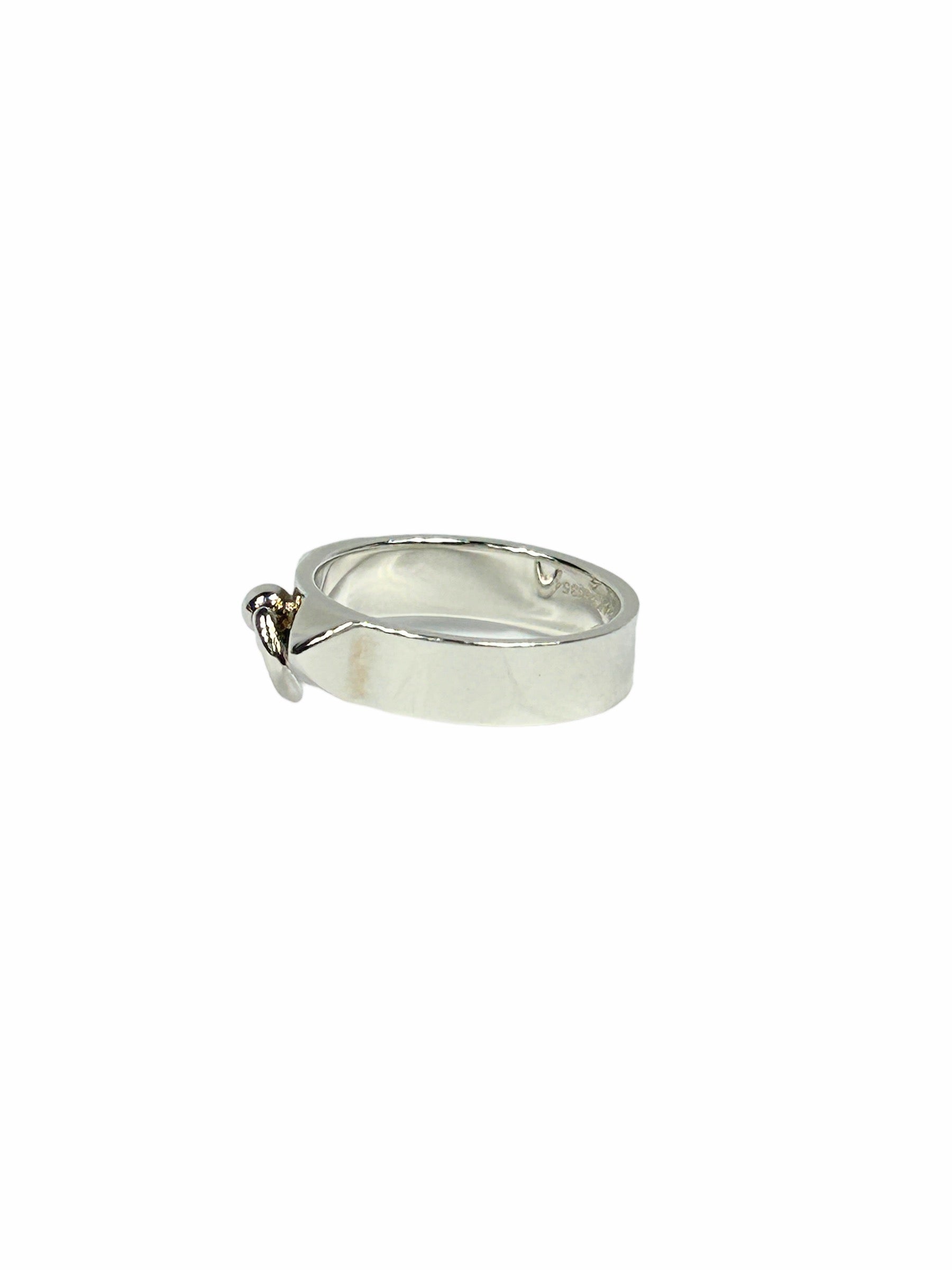 Silver Collier de Chien PM Ring