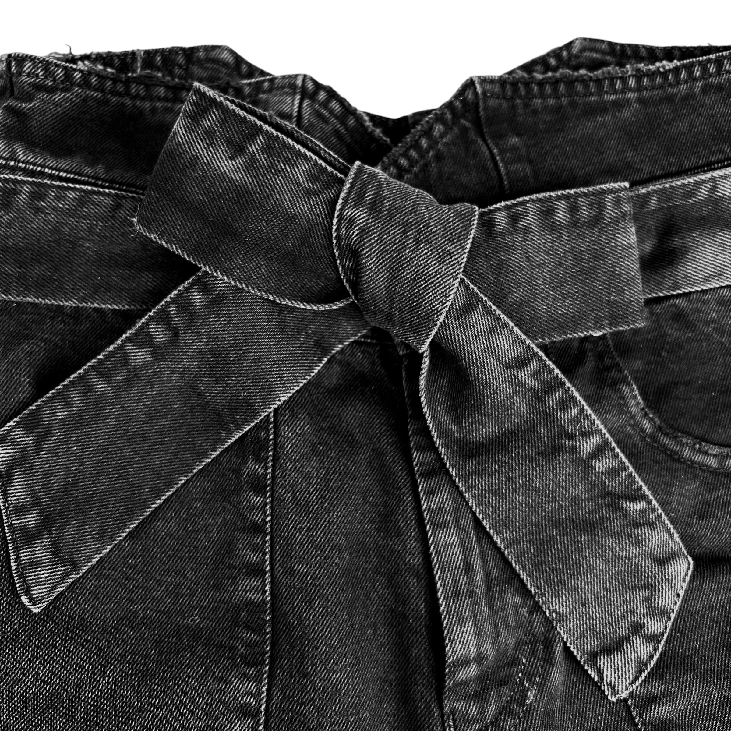 RETROFETE Black Aged Denim Pants