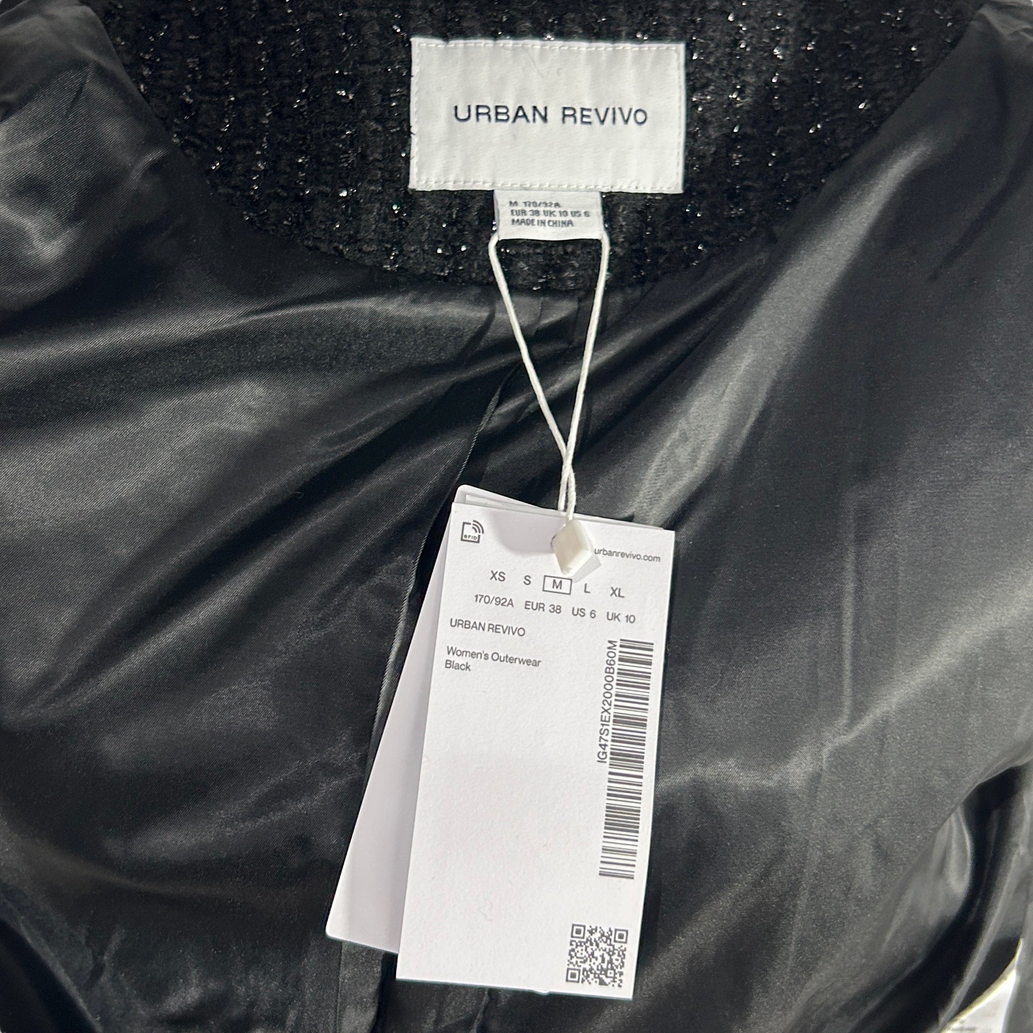 URBAN REVIVO Black Jacket