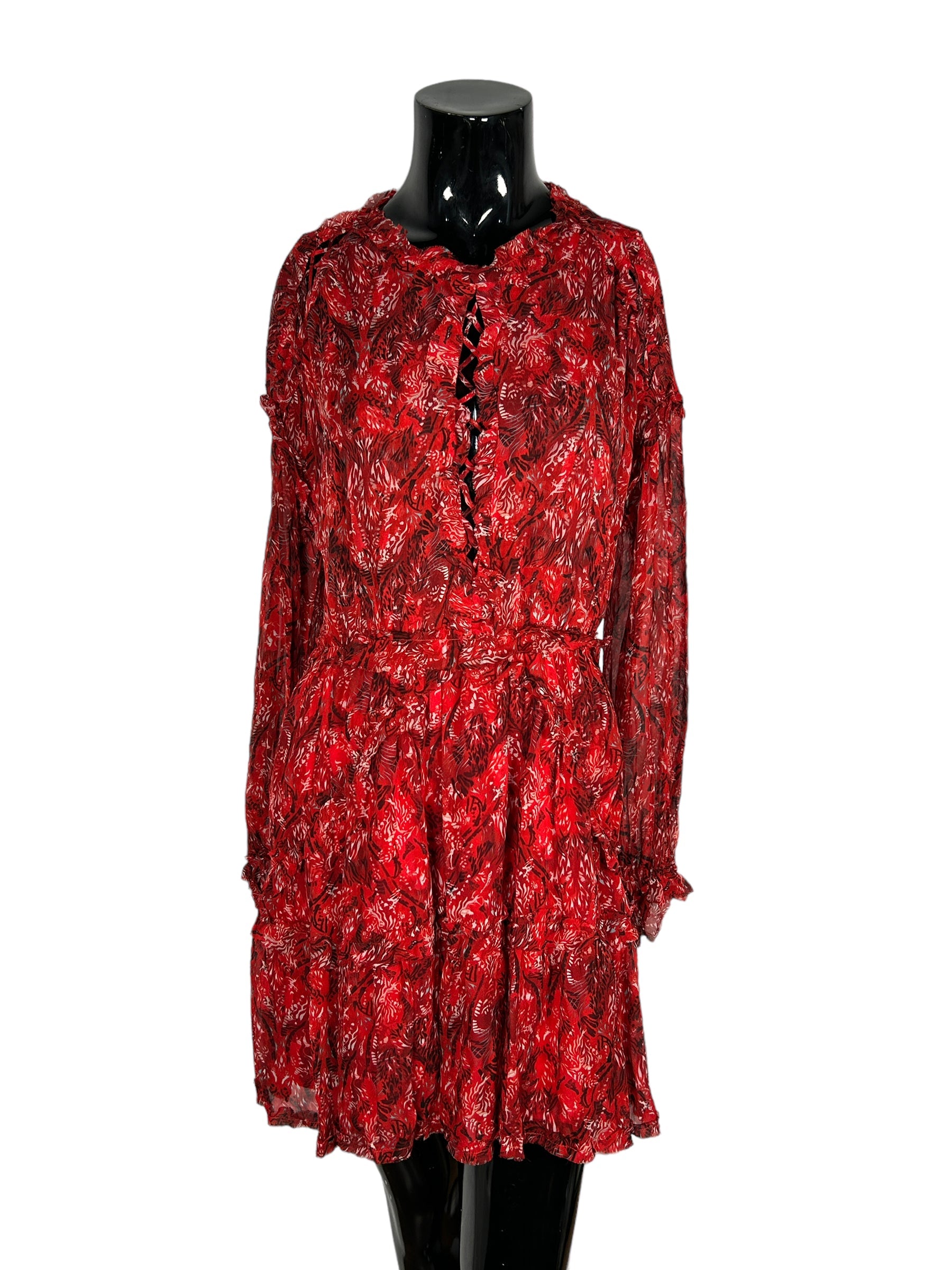 Iro Red Floral Dress
