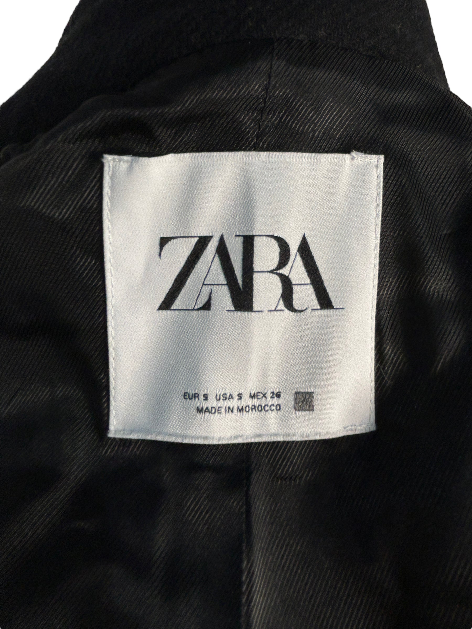 ZARA Black Dress Coat