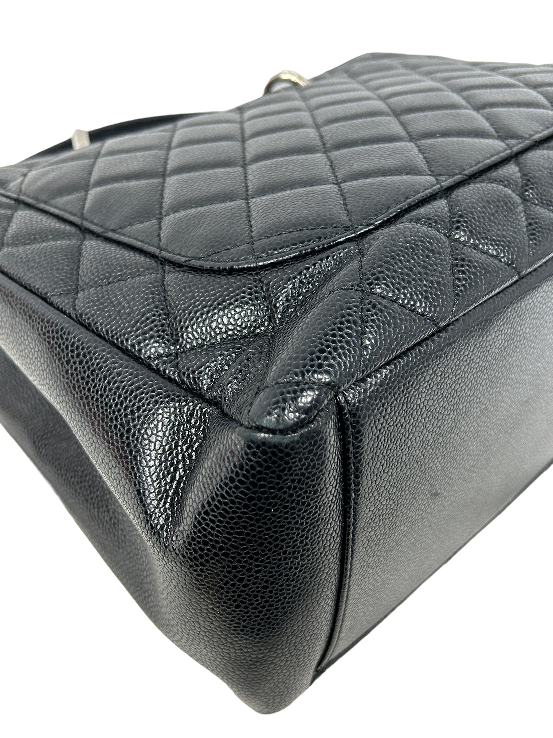 Black Caviar Quilted GST Tote w/SHW