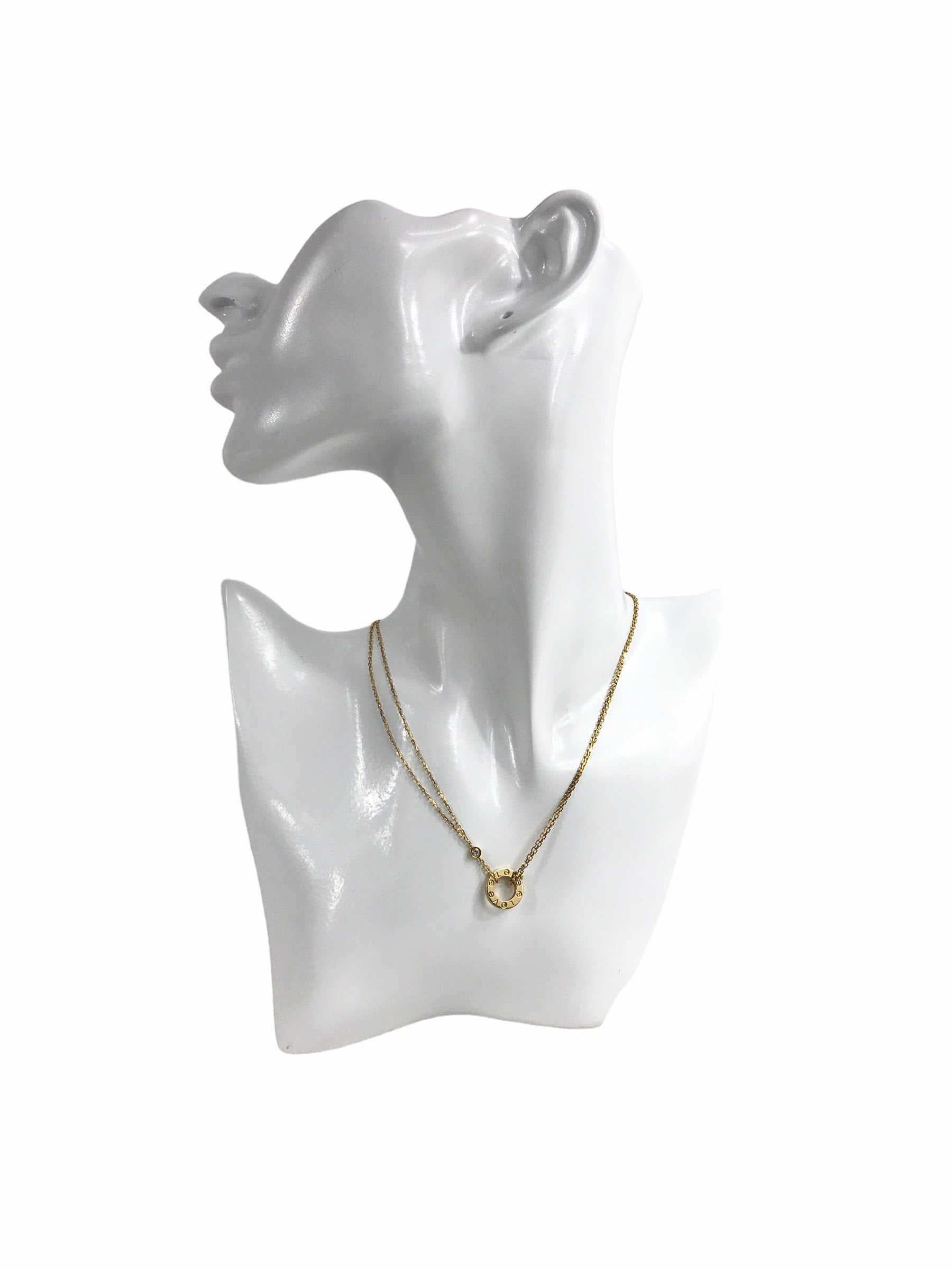 18K Yellow Gold Love Necklace