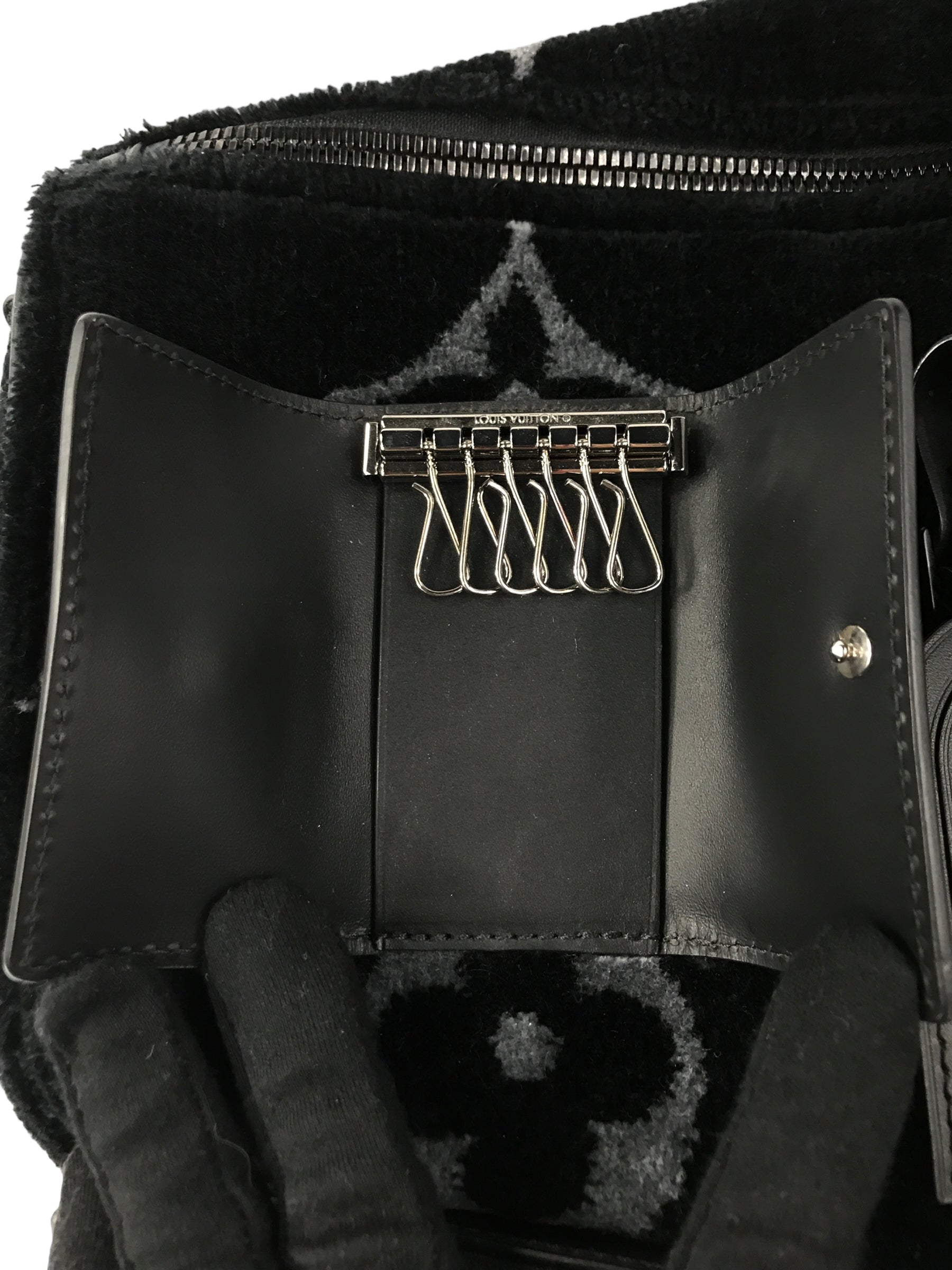 Multi Pocket Black Keepall Bandouliere Monogram Tuffetage 50 Duffel Bag w/MSBHW