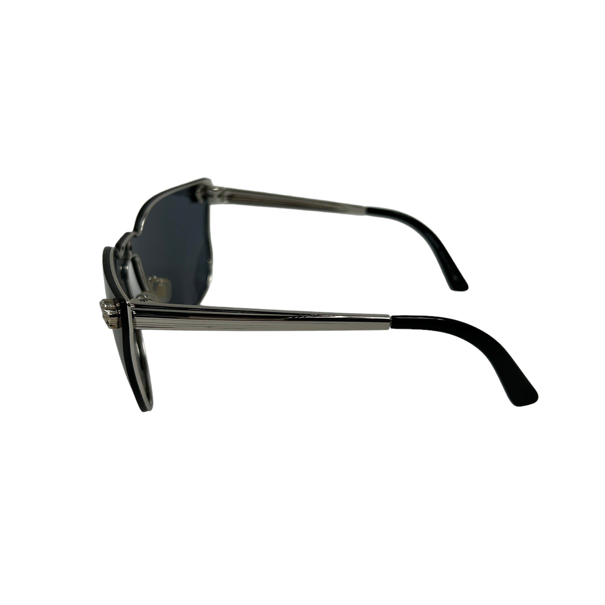 Black Cat Eye Frame Sunglasses w/SHW