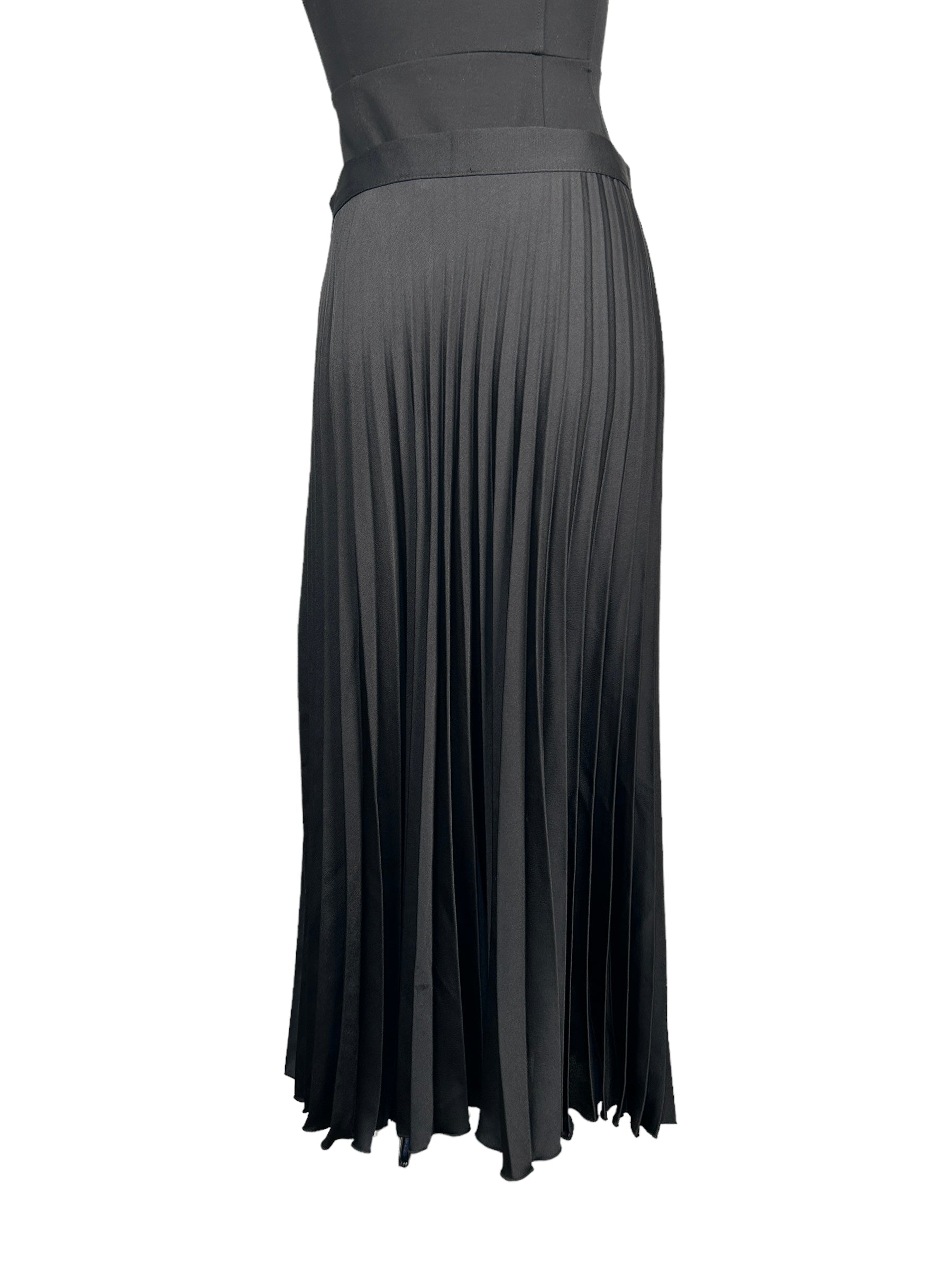 ZARA Black Long Pleated Skirt