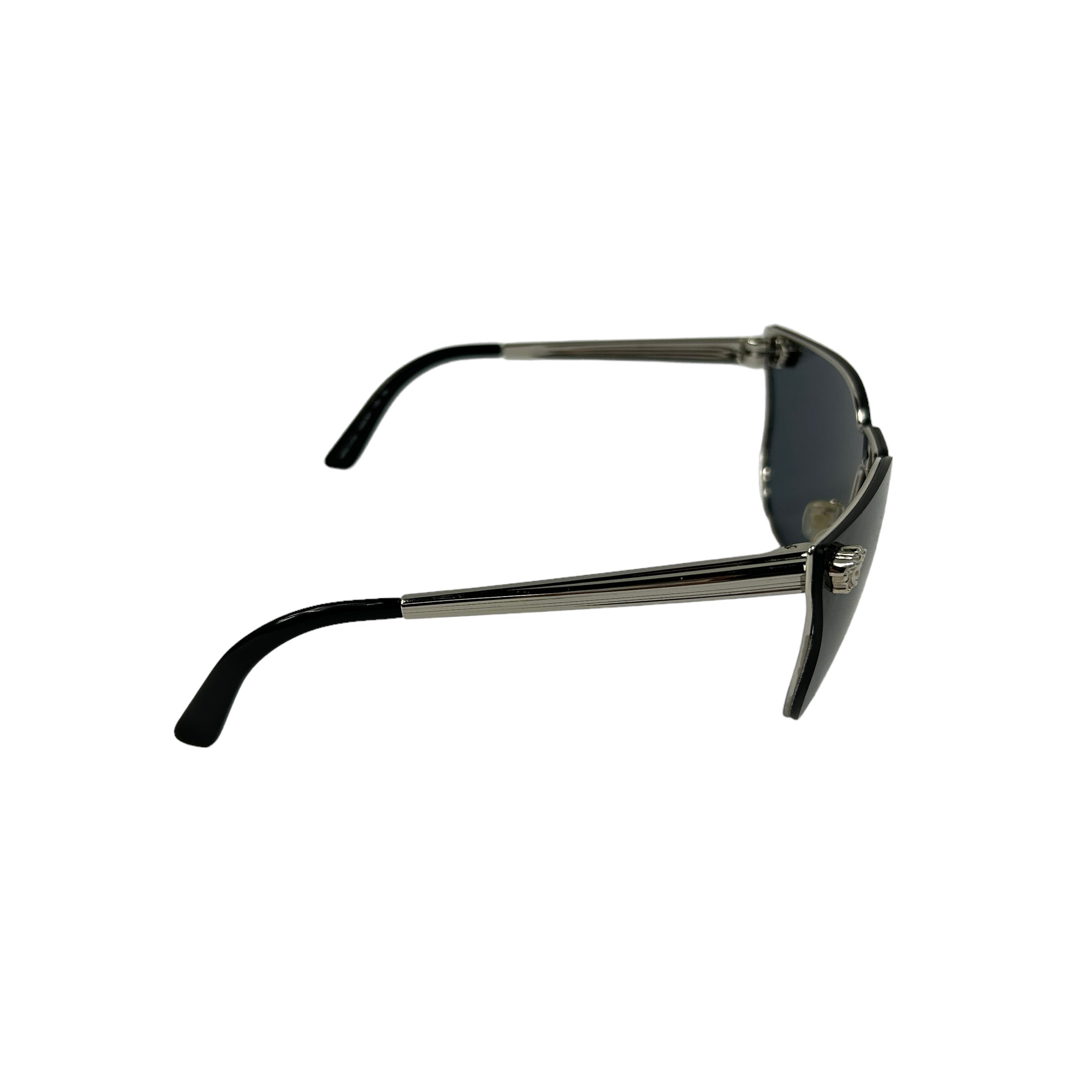 Black Cat Eye Frame Sunglasses w/SHW