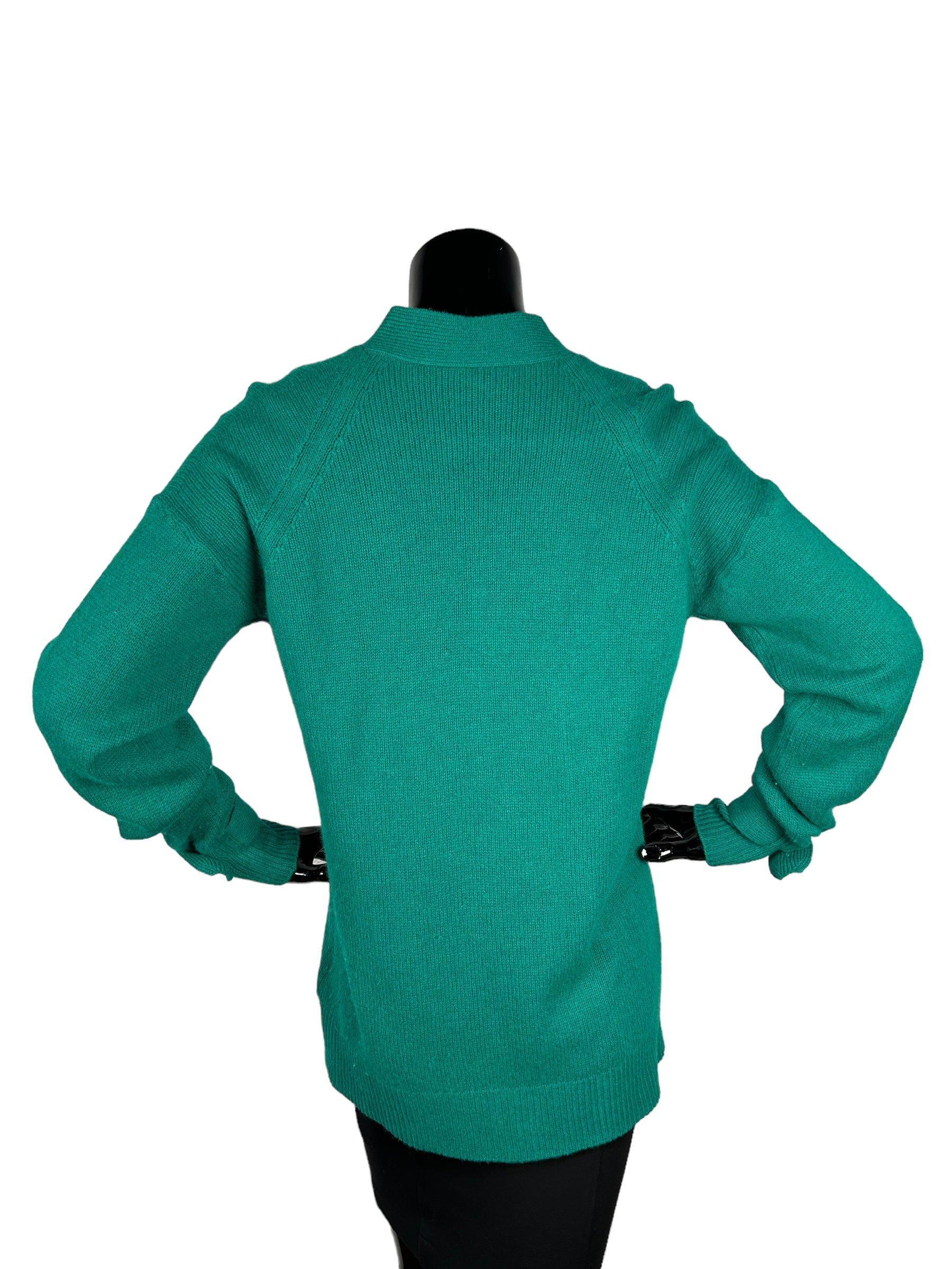 360CASHMERE Green Cashmere Cardigan