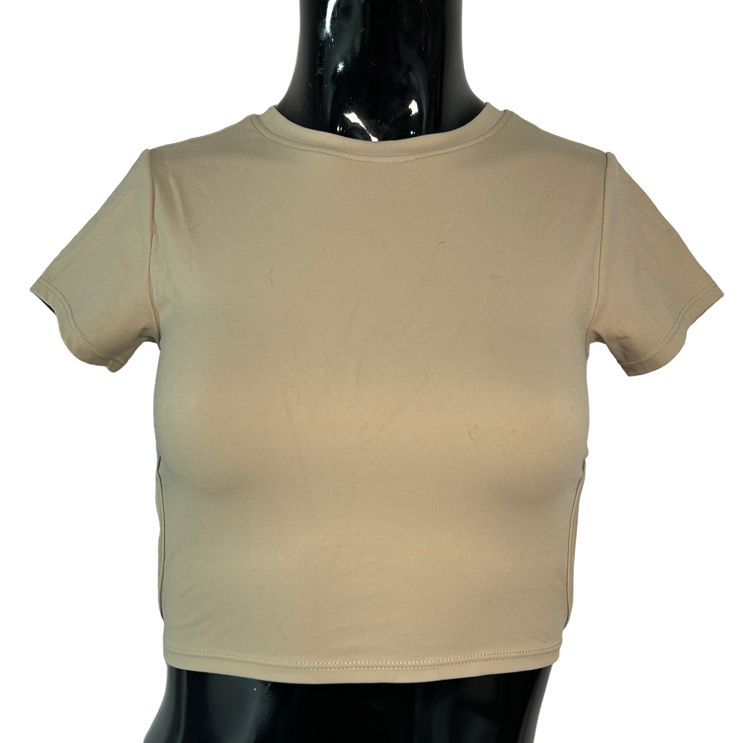 GARAGE Nude Crop T-Shirt