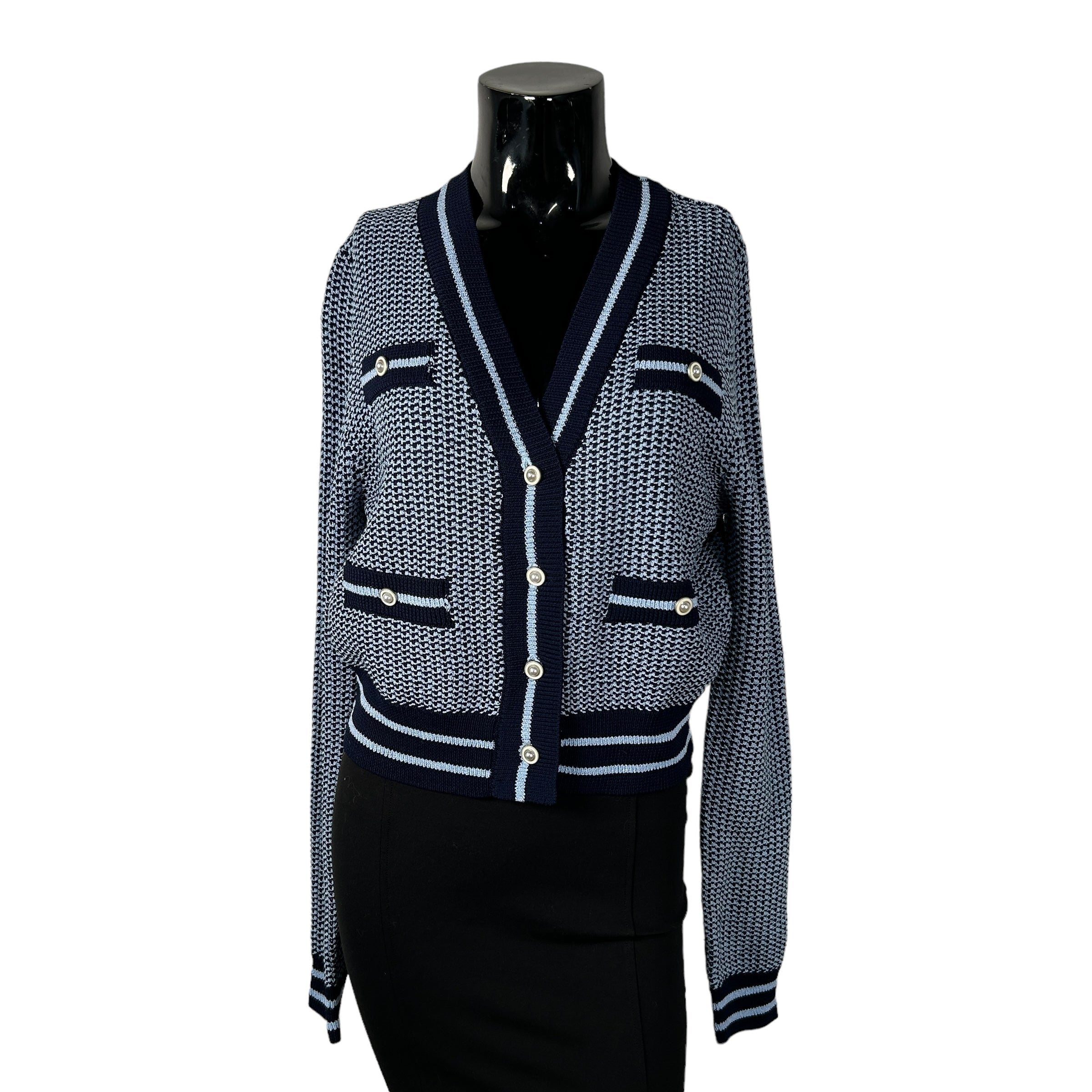 URBAN REVIVO Blue Cardigan