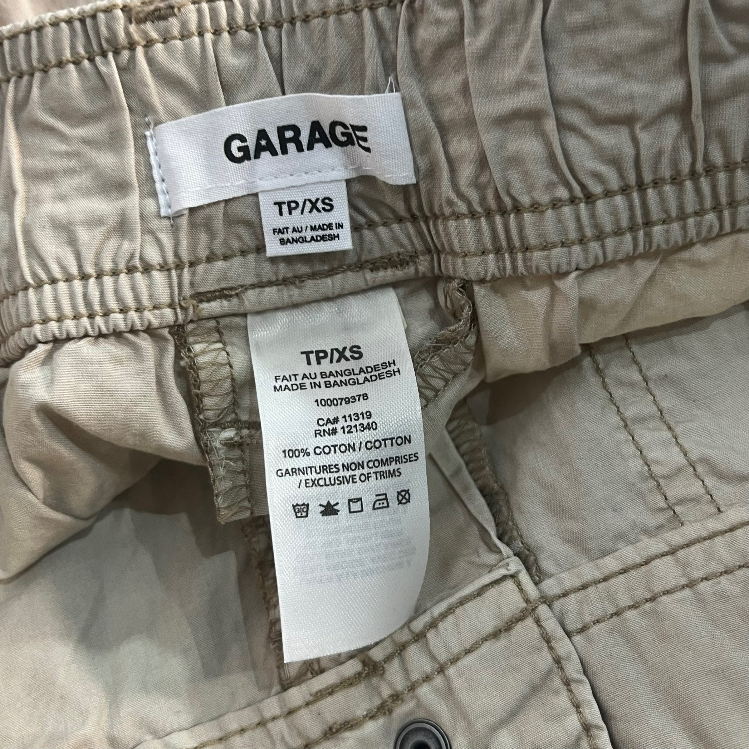 GARAGE Beige Cargo Pants