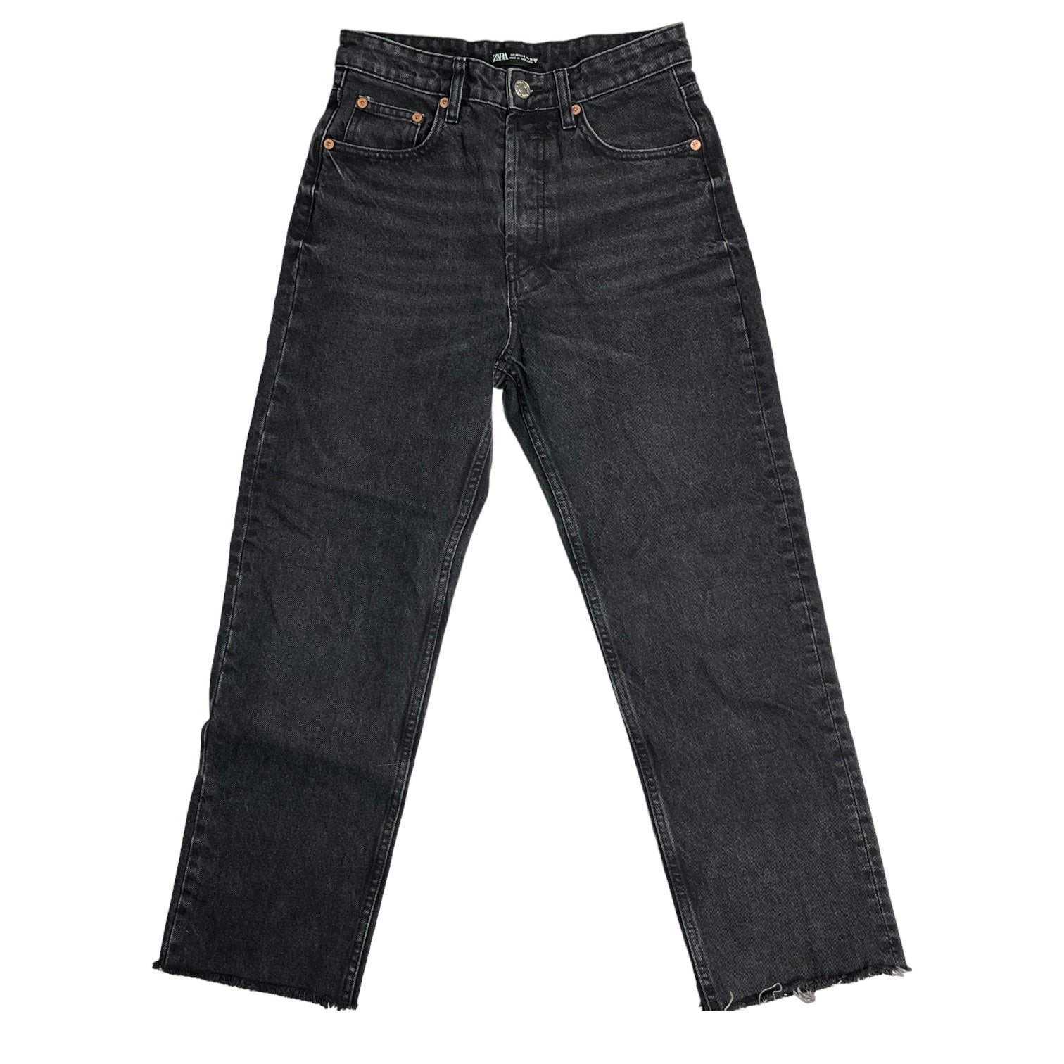 ZARA Aged Black Denim Jeans