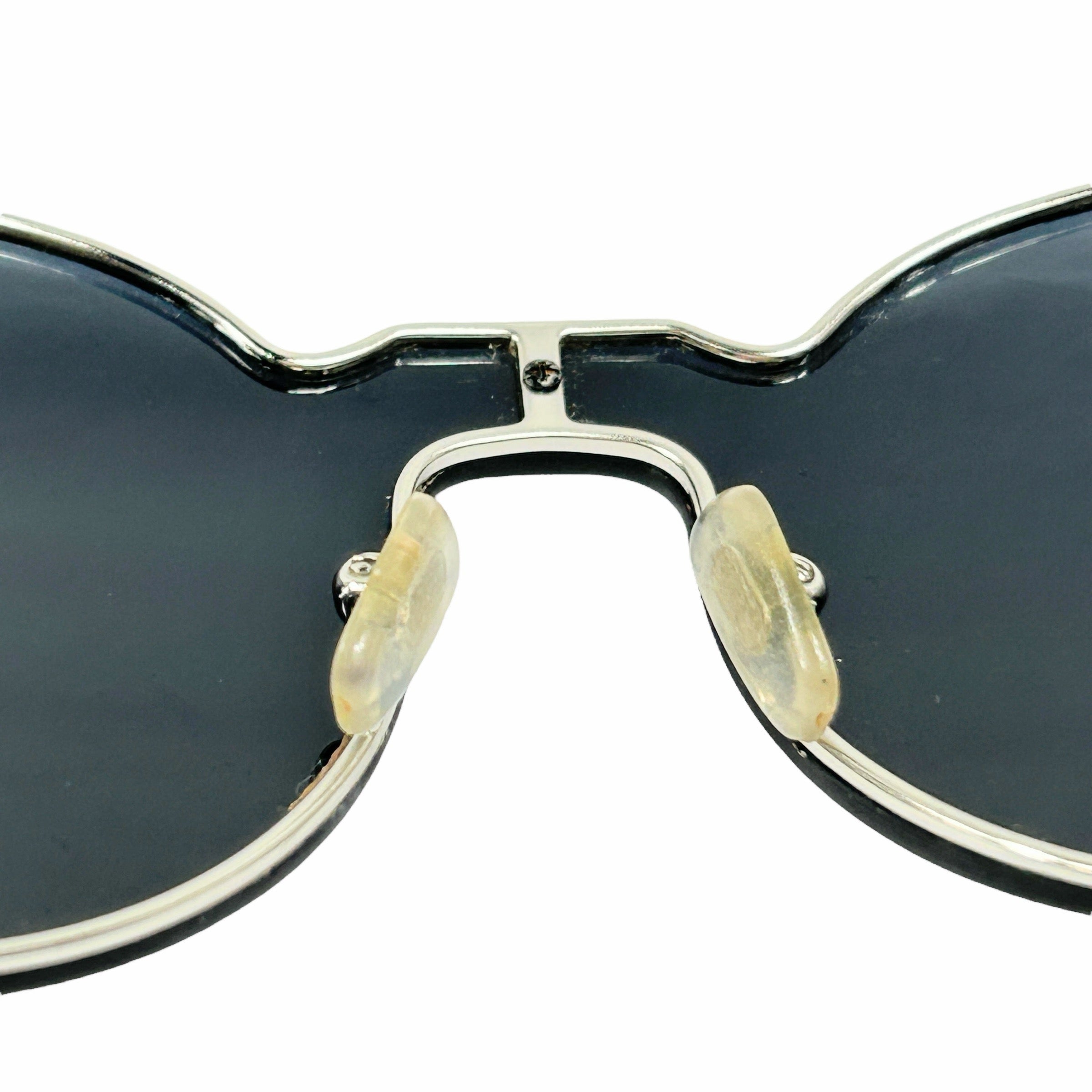 Black Cat Eye Frame Sunglasses w/SHW