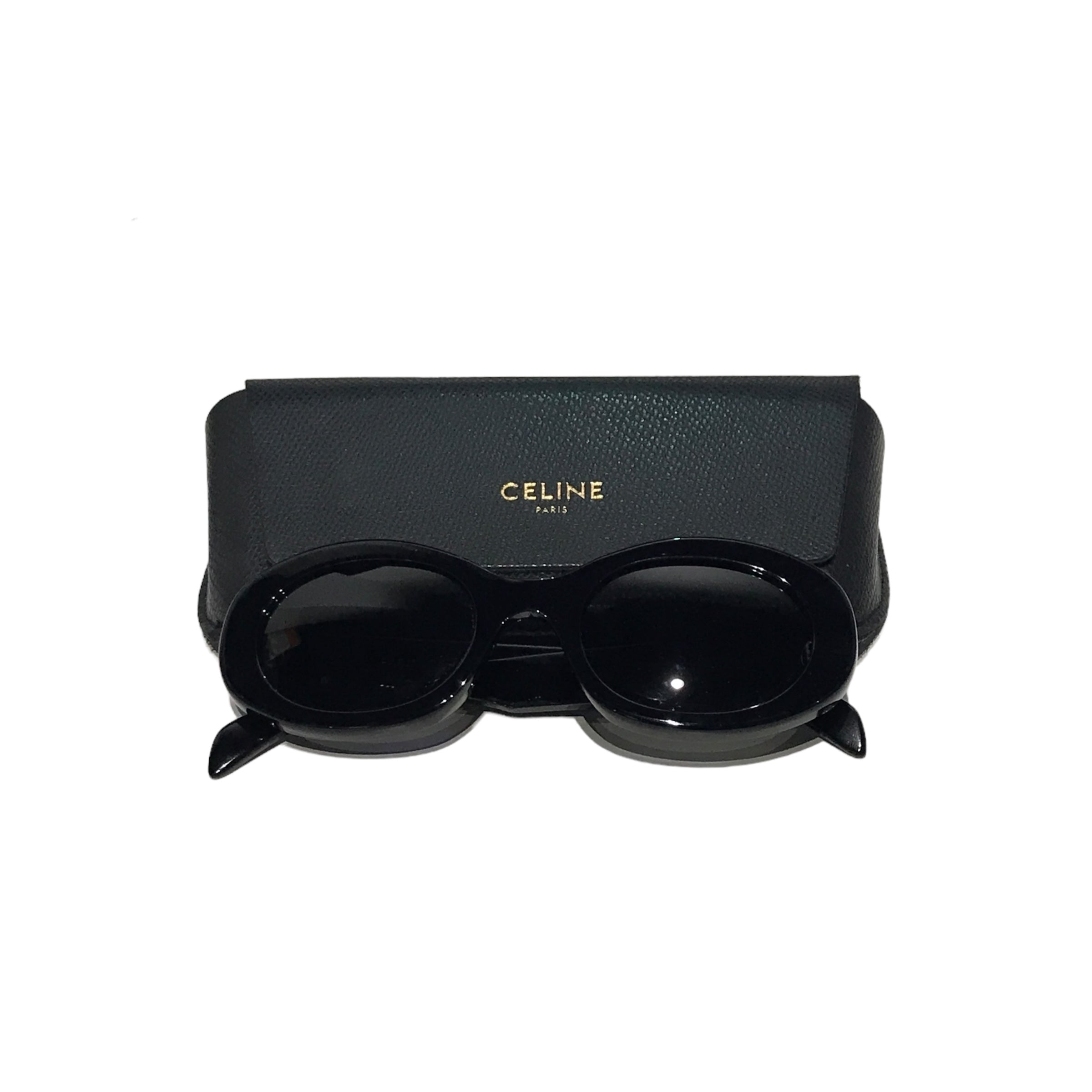 Black Acetate Triomphe Sunglasses