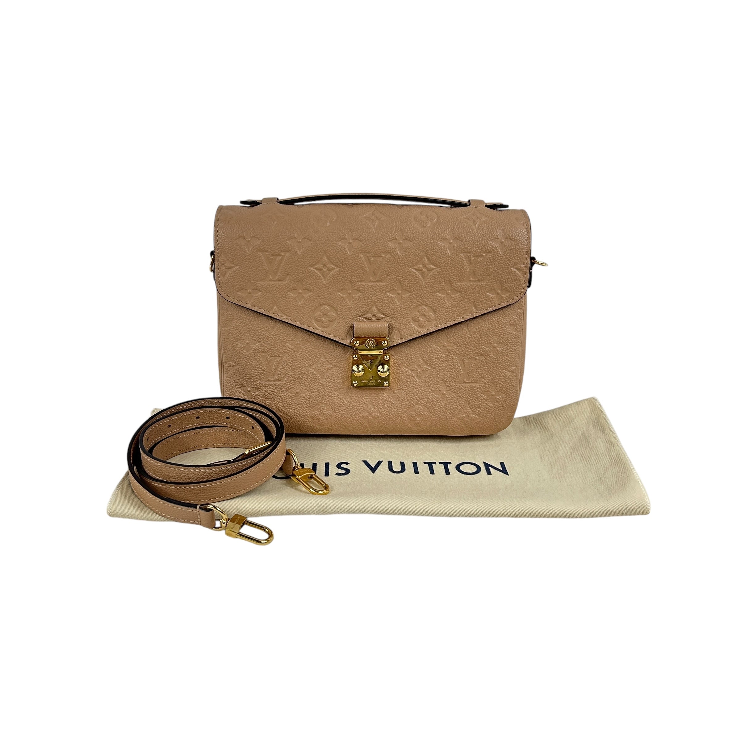 Nude Monogram Empriente Leather Pochette Metis w/GHW