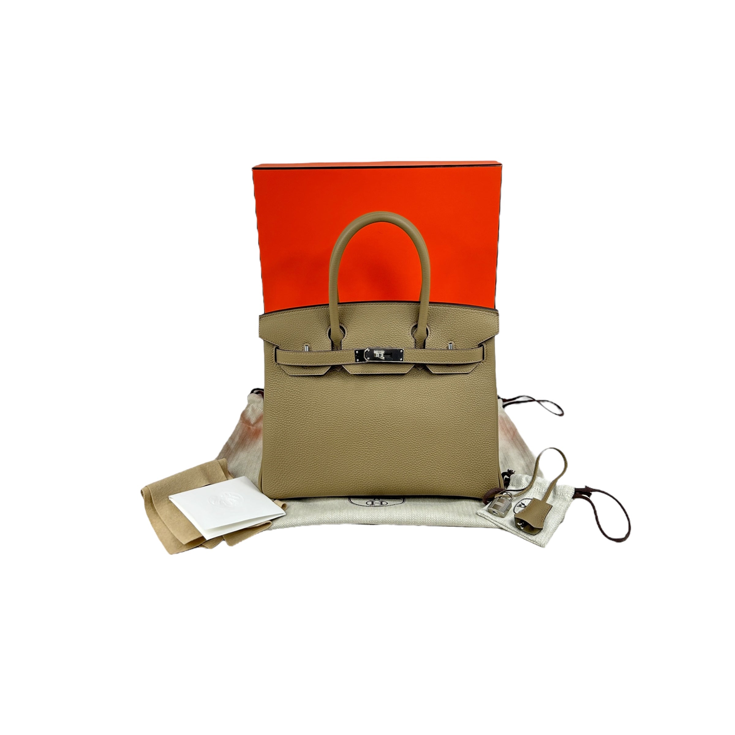 Beige Marfa Togo Leather Birkin 30 w/PHW