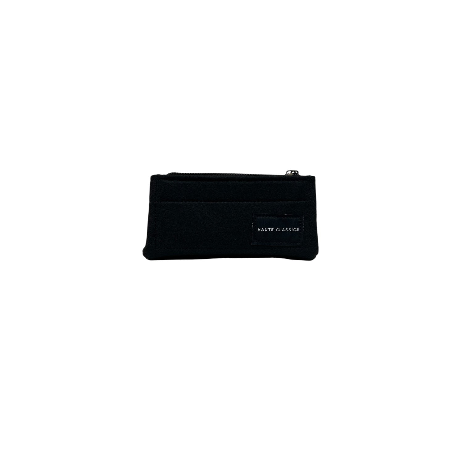 Black Chanel Rectangular Mini Felt Bag Insert/Organizer