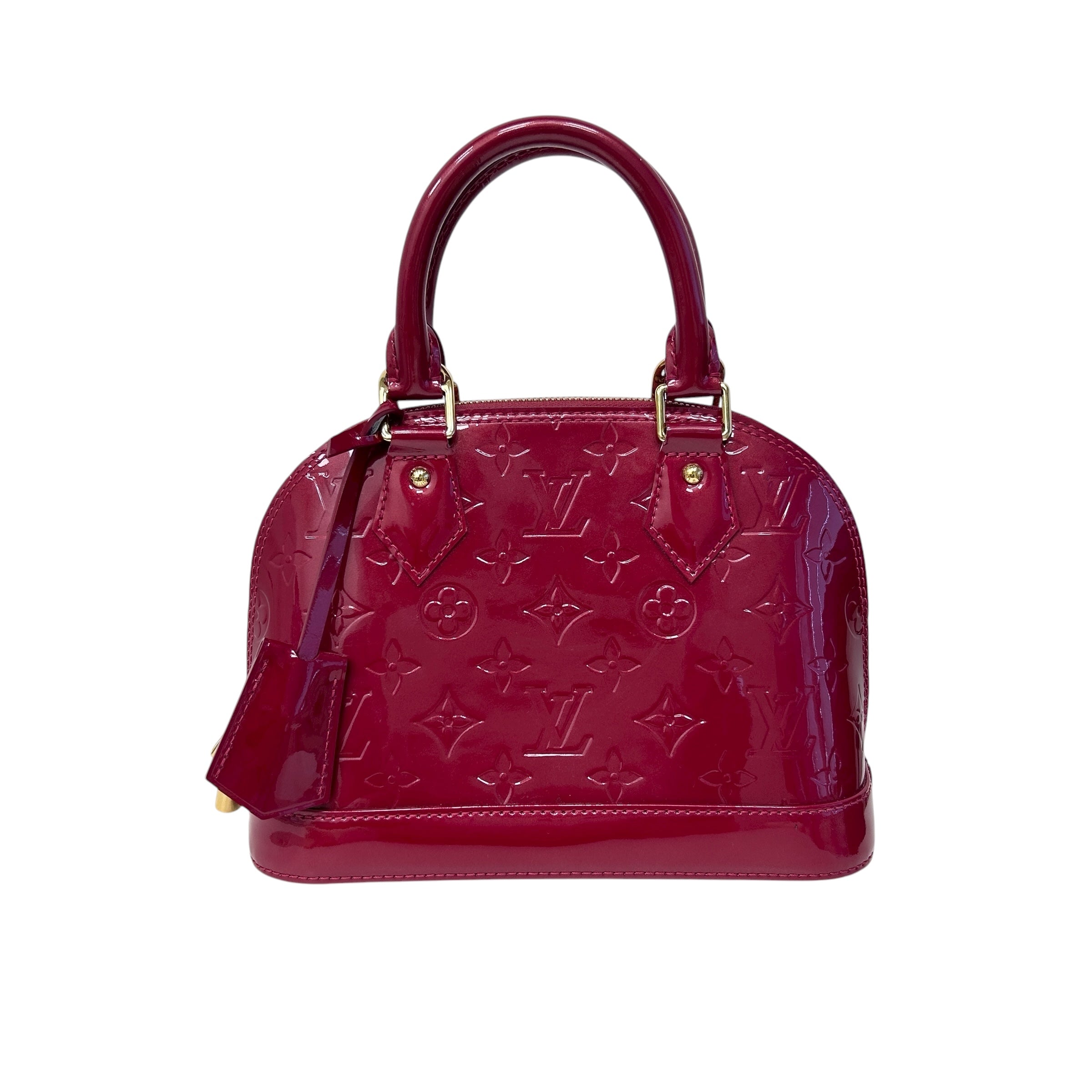 Indian Rose Monogram Vernis Leather Alma BB Bag w/GHW