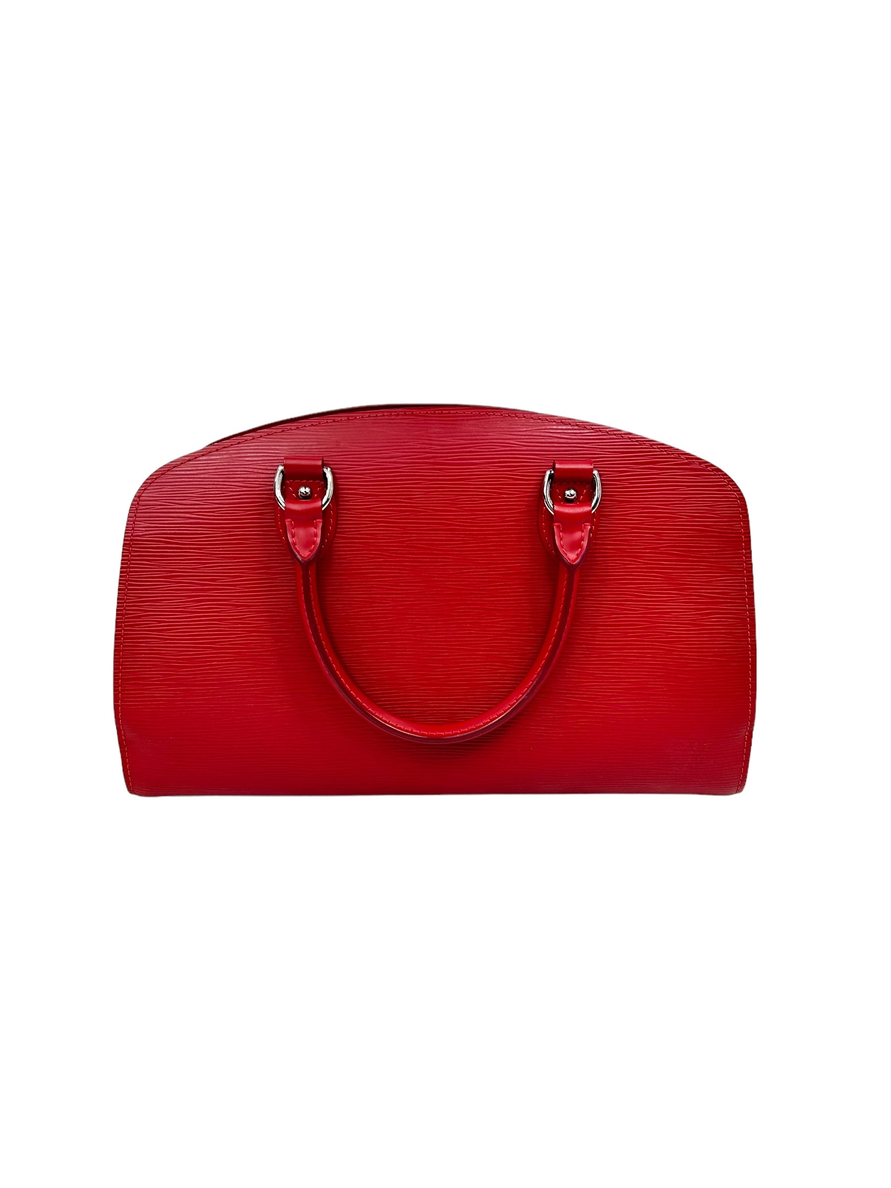 Red Epi Leather Pont Neuf Bag w/SHW